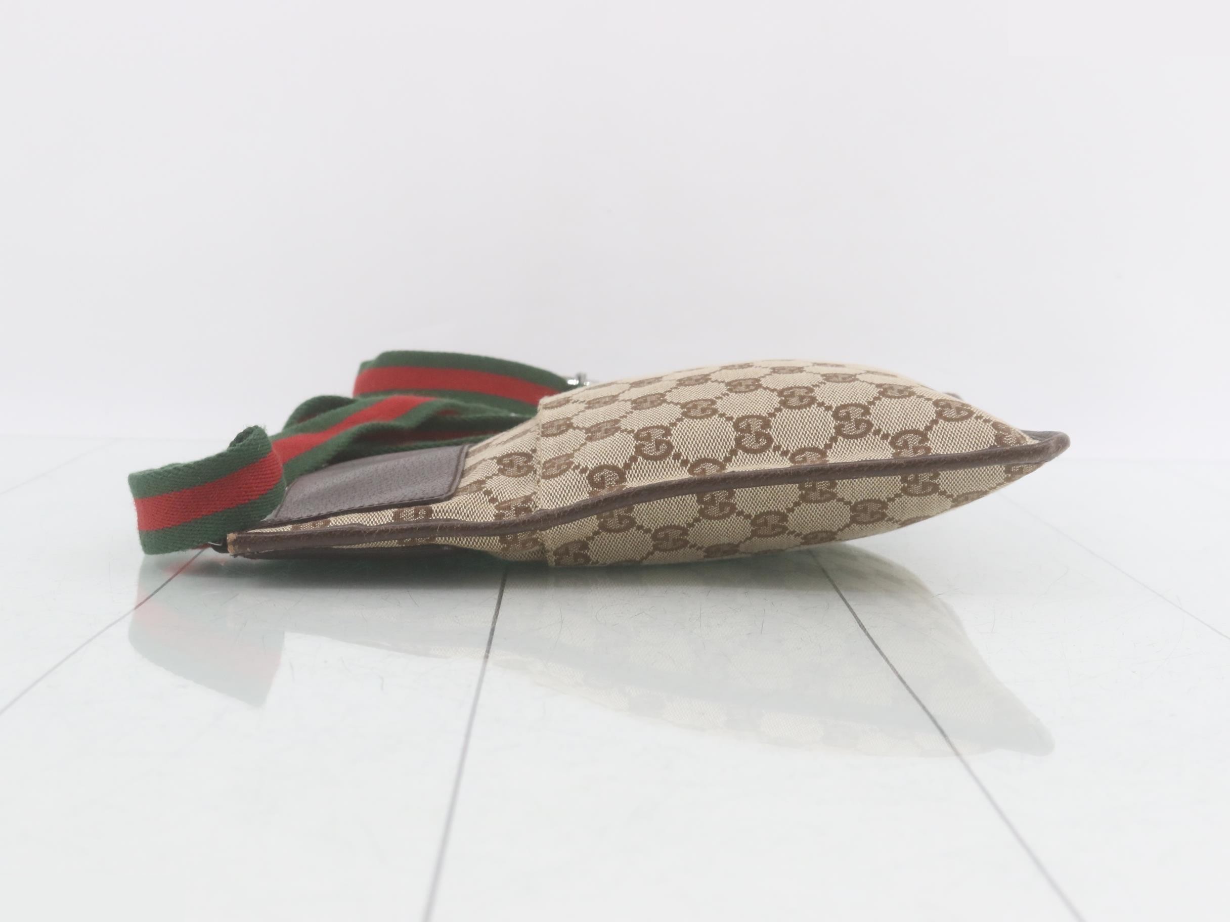 GG Canvas Sherry Line Leather Sacoche Shoulder Bag — view 4