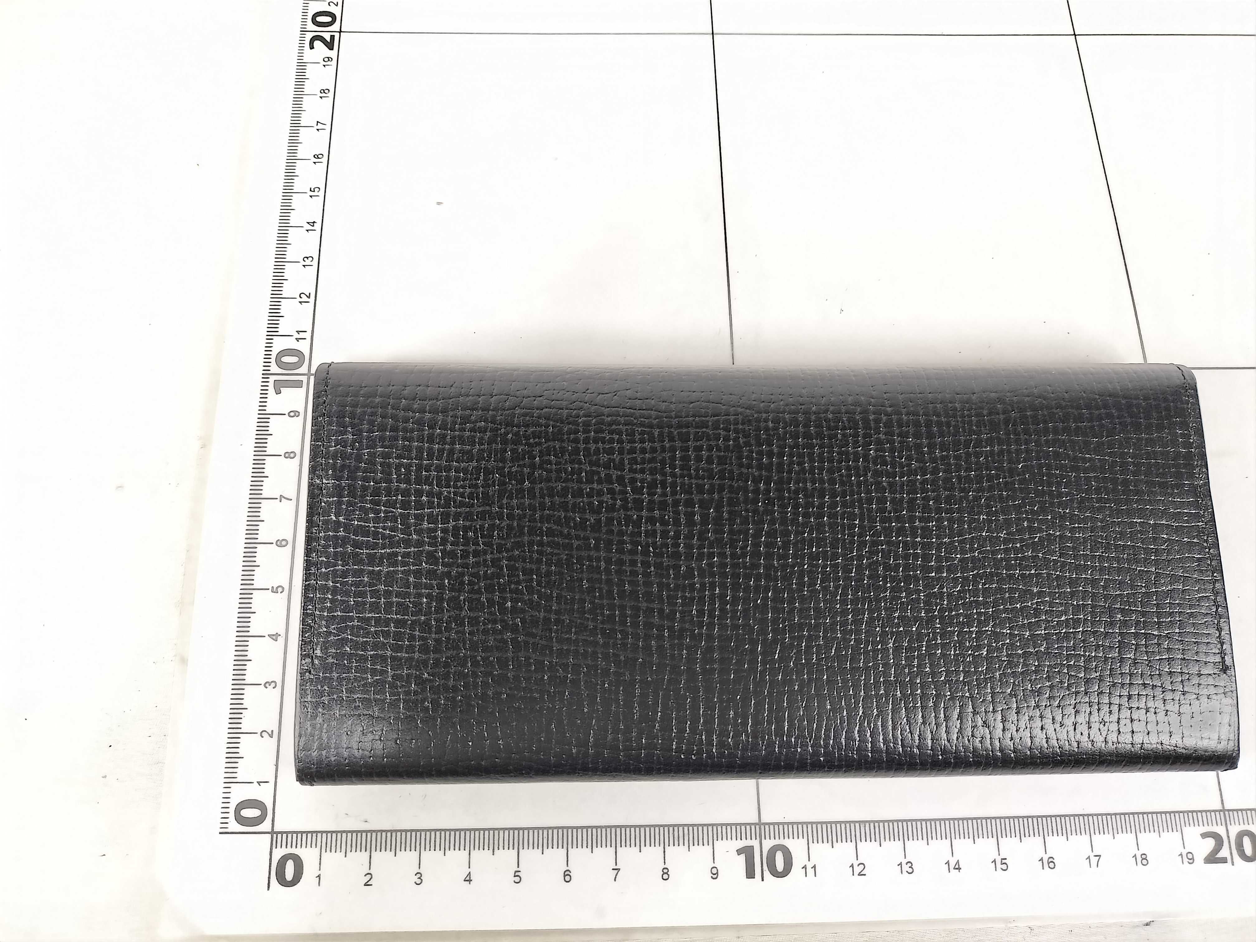 Leather Logo Long Wallet, Excellent Condition — view 2