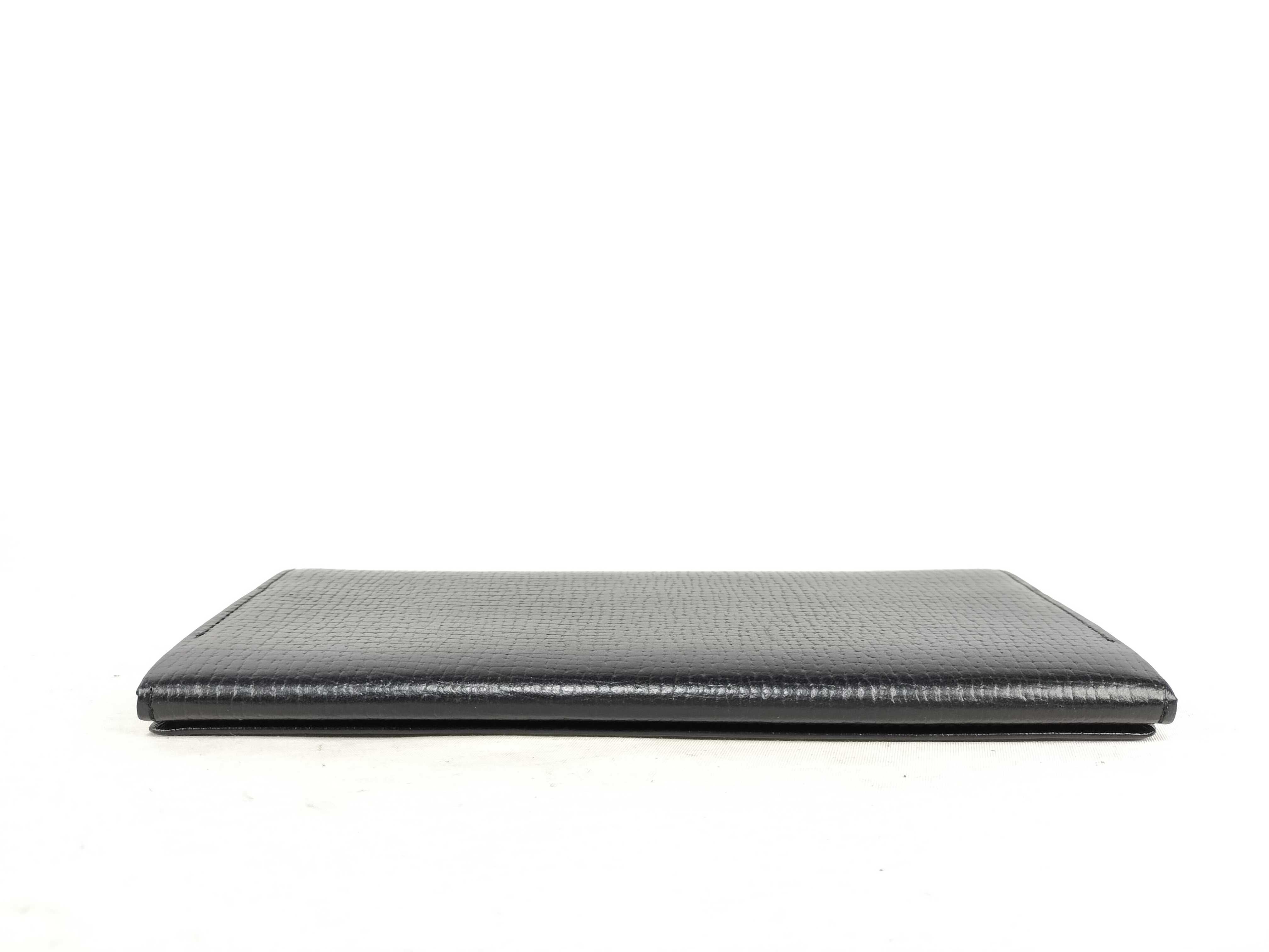 Leather Logo Long Wallet, Excellent Condition — view 3