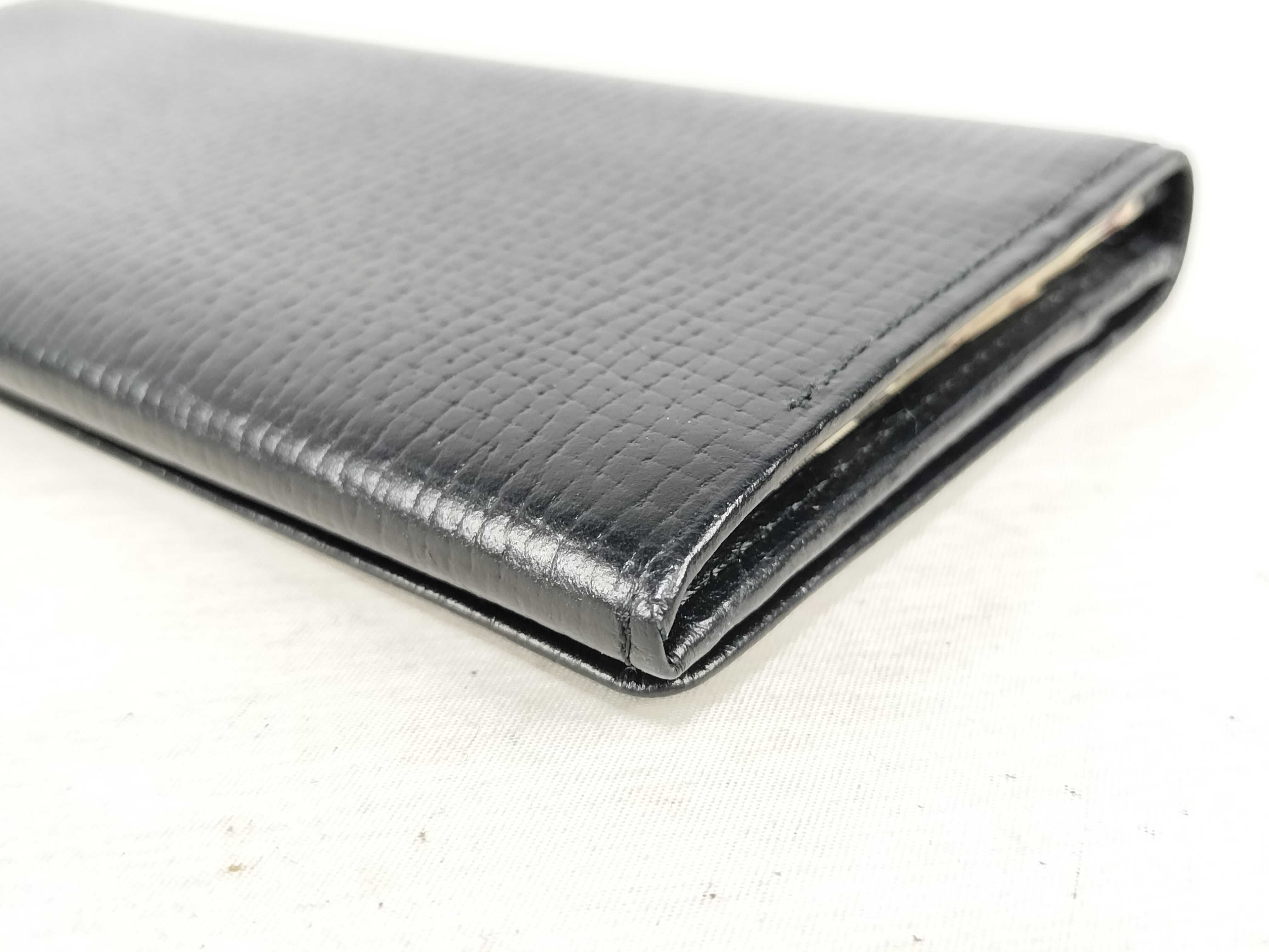 Leather Logo Long Wallet, Excellent Condition — view 4