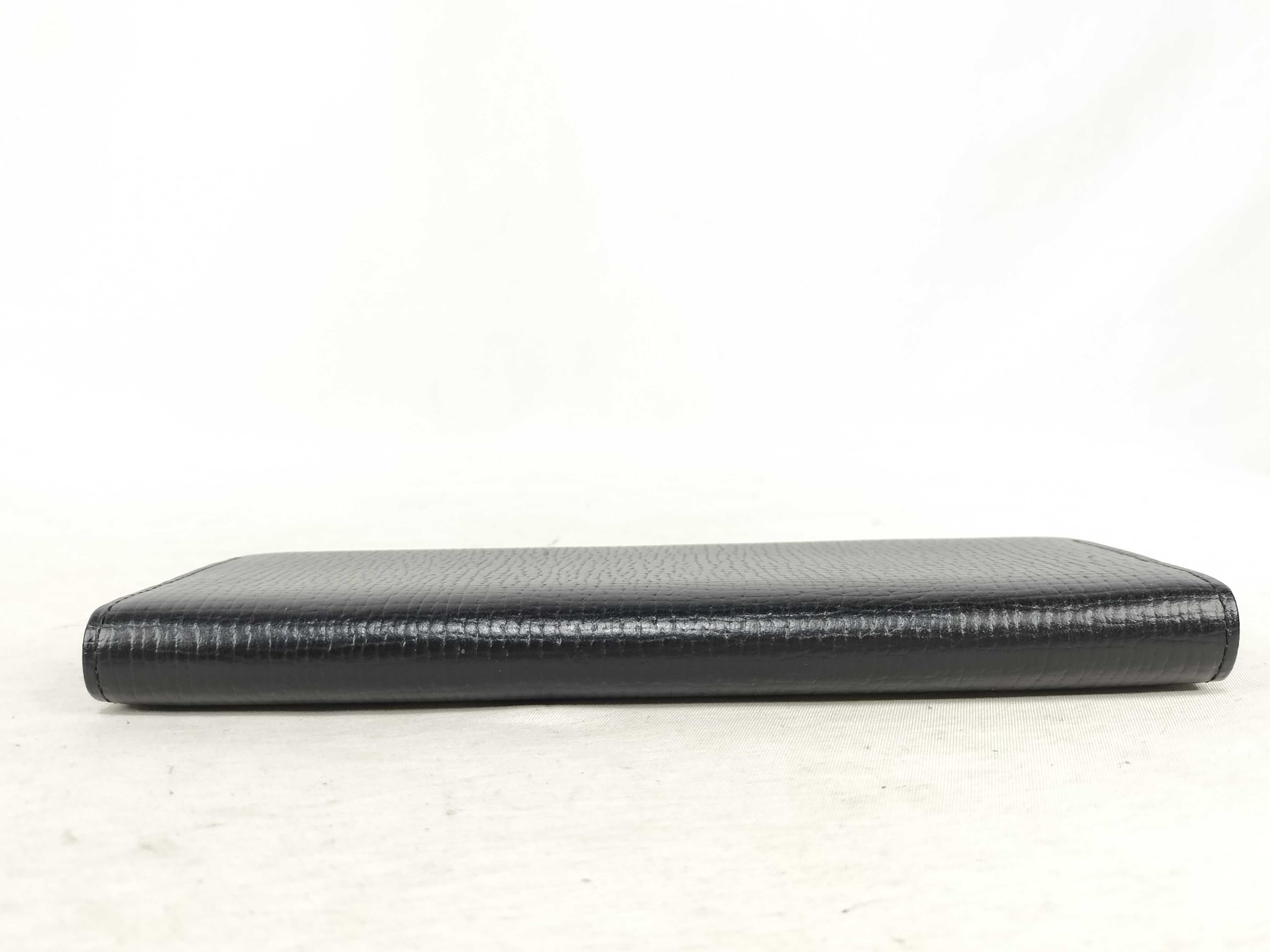 Leather Logo Long Wallet, Excellent Condition — view 6