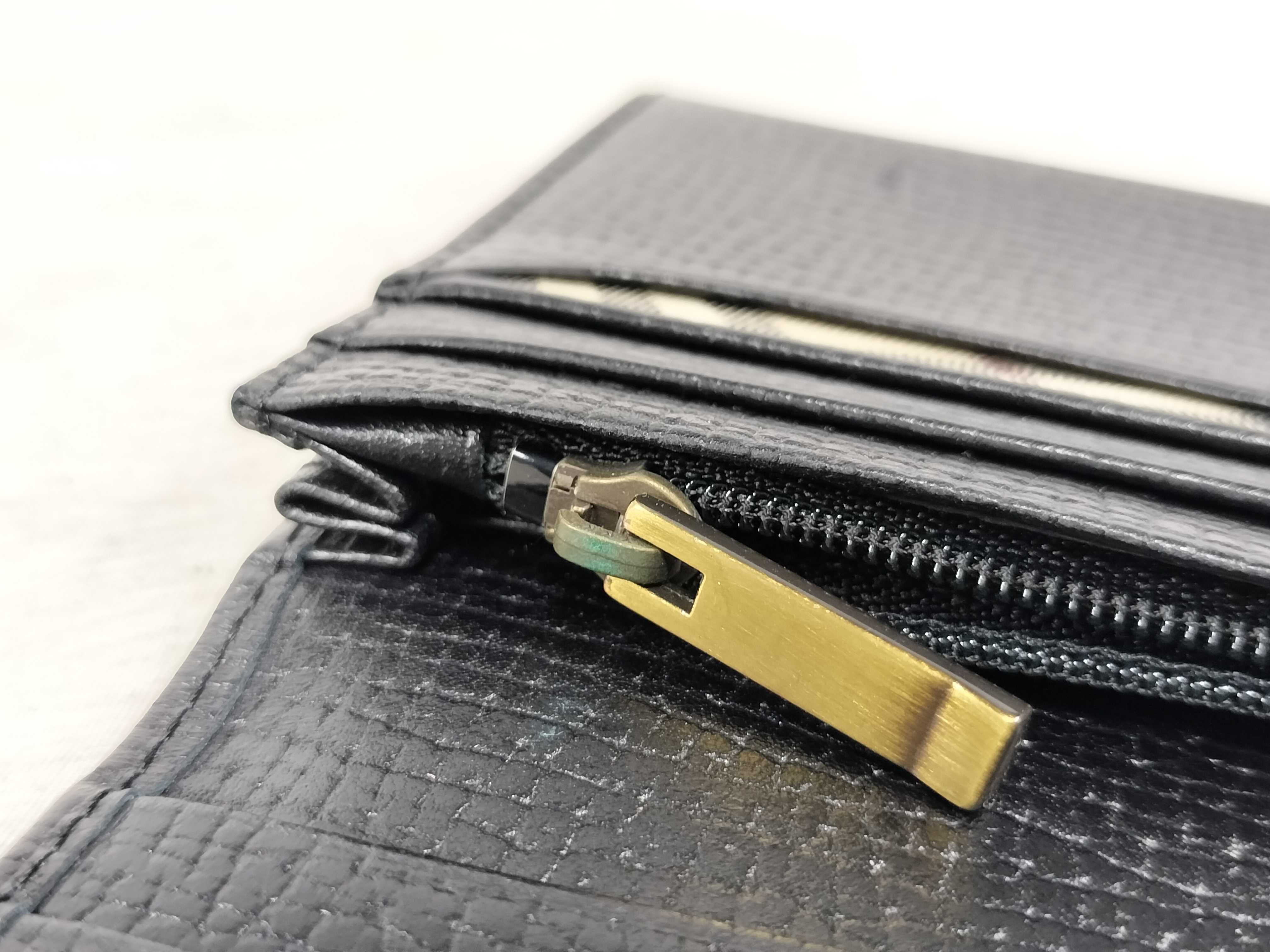 Leather Logo Long Wallet, Excellent Condition — view 7