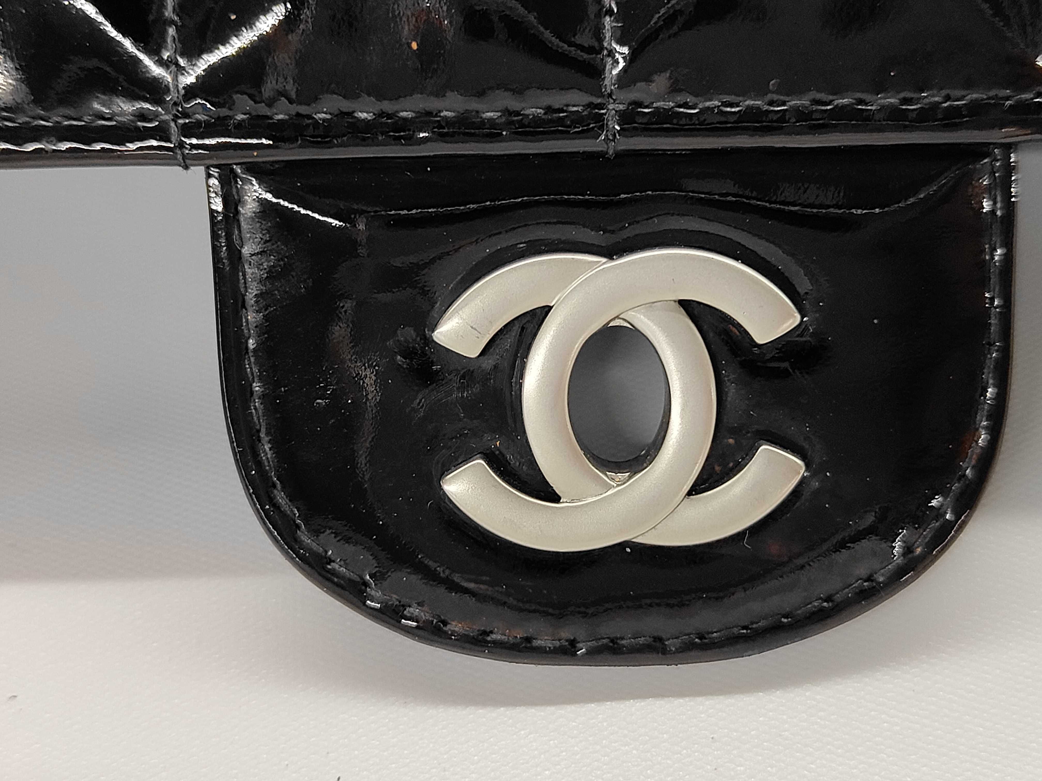 Chocolate Bar Patent Chain Shoulder Bag — view 13