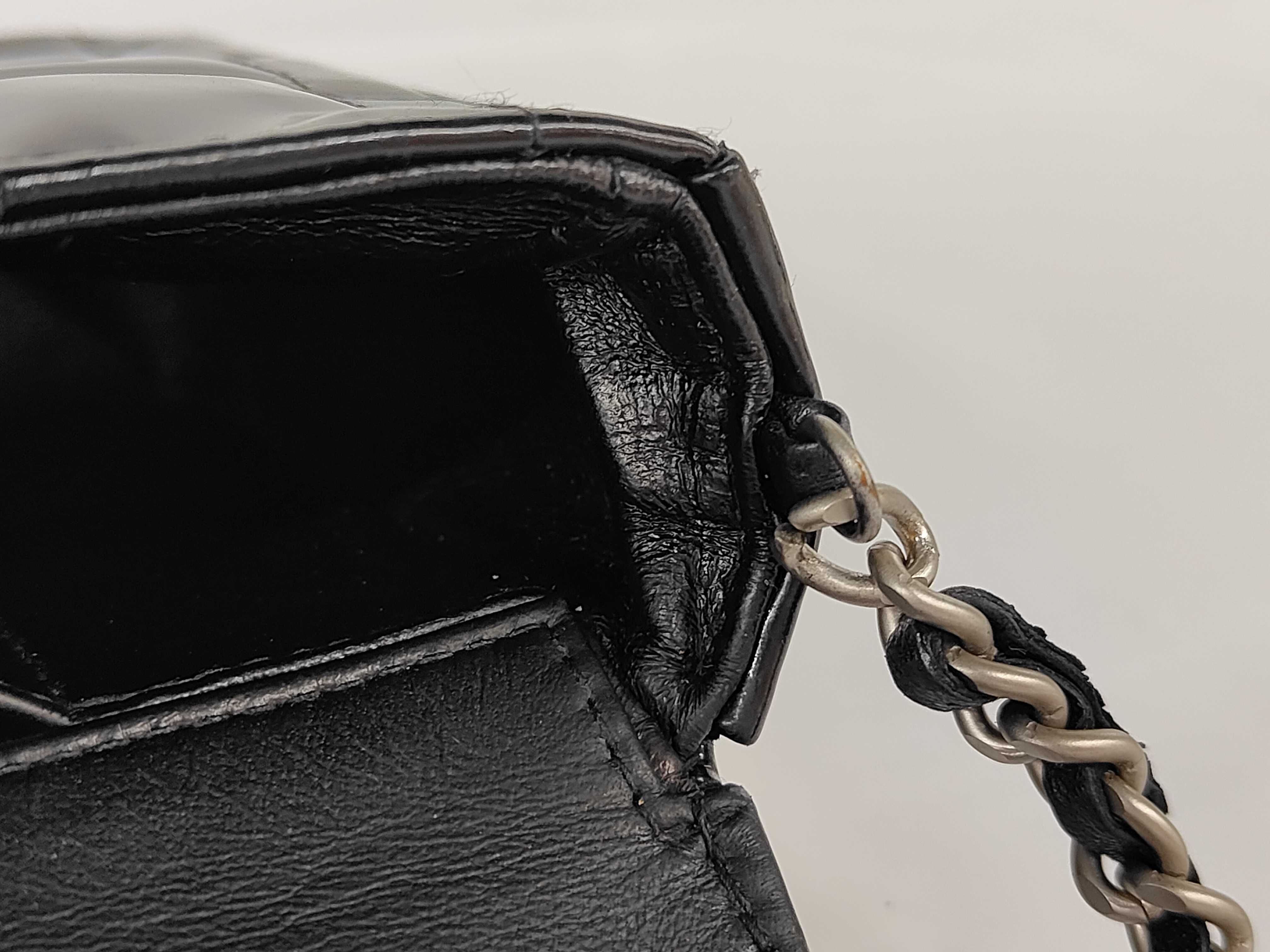 Chocolate Bar Patent Chain Shoulder Bag — view 8