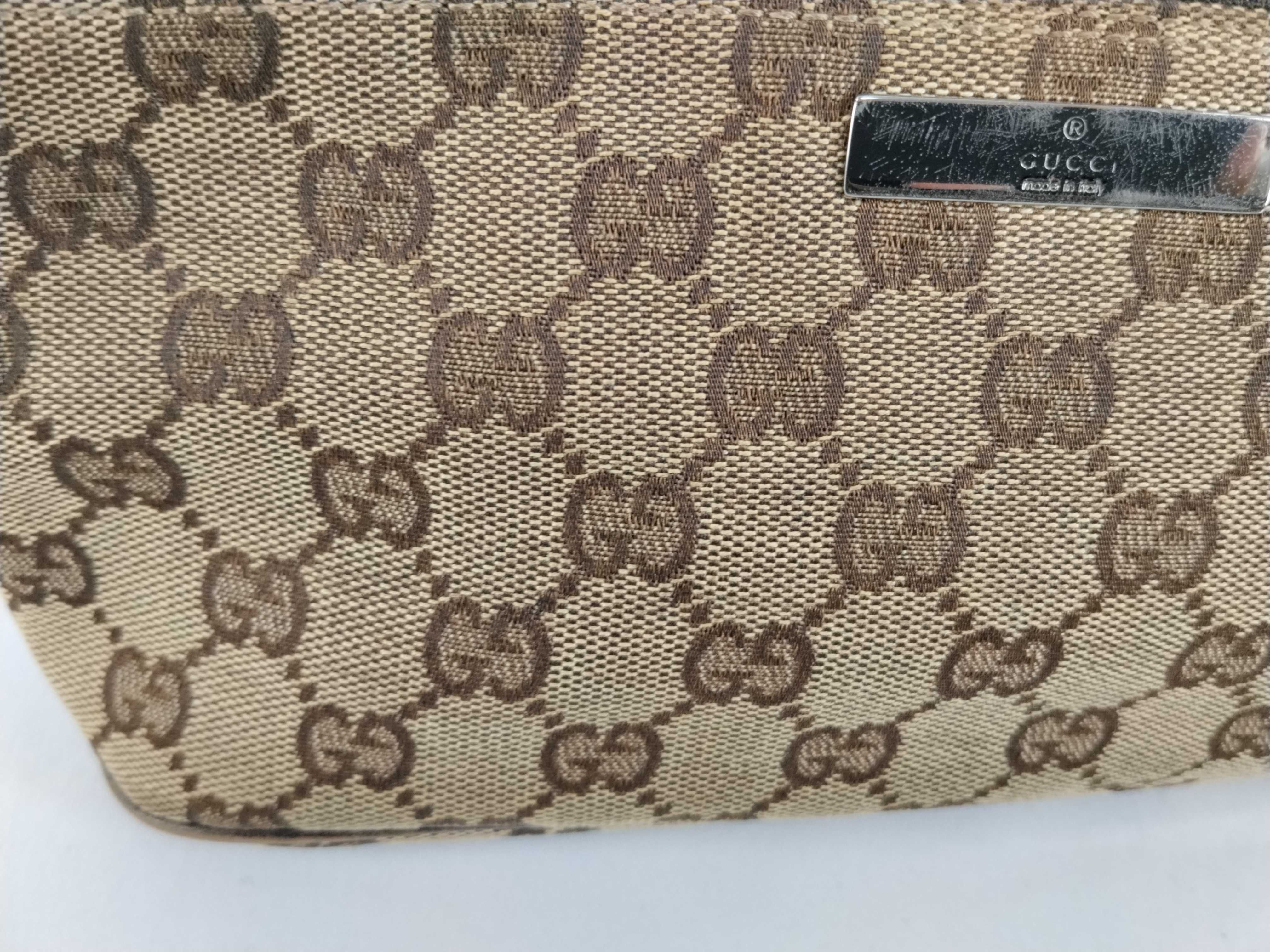 GG Canvas Handbag, Brown — view 12