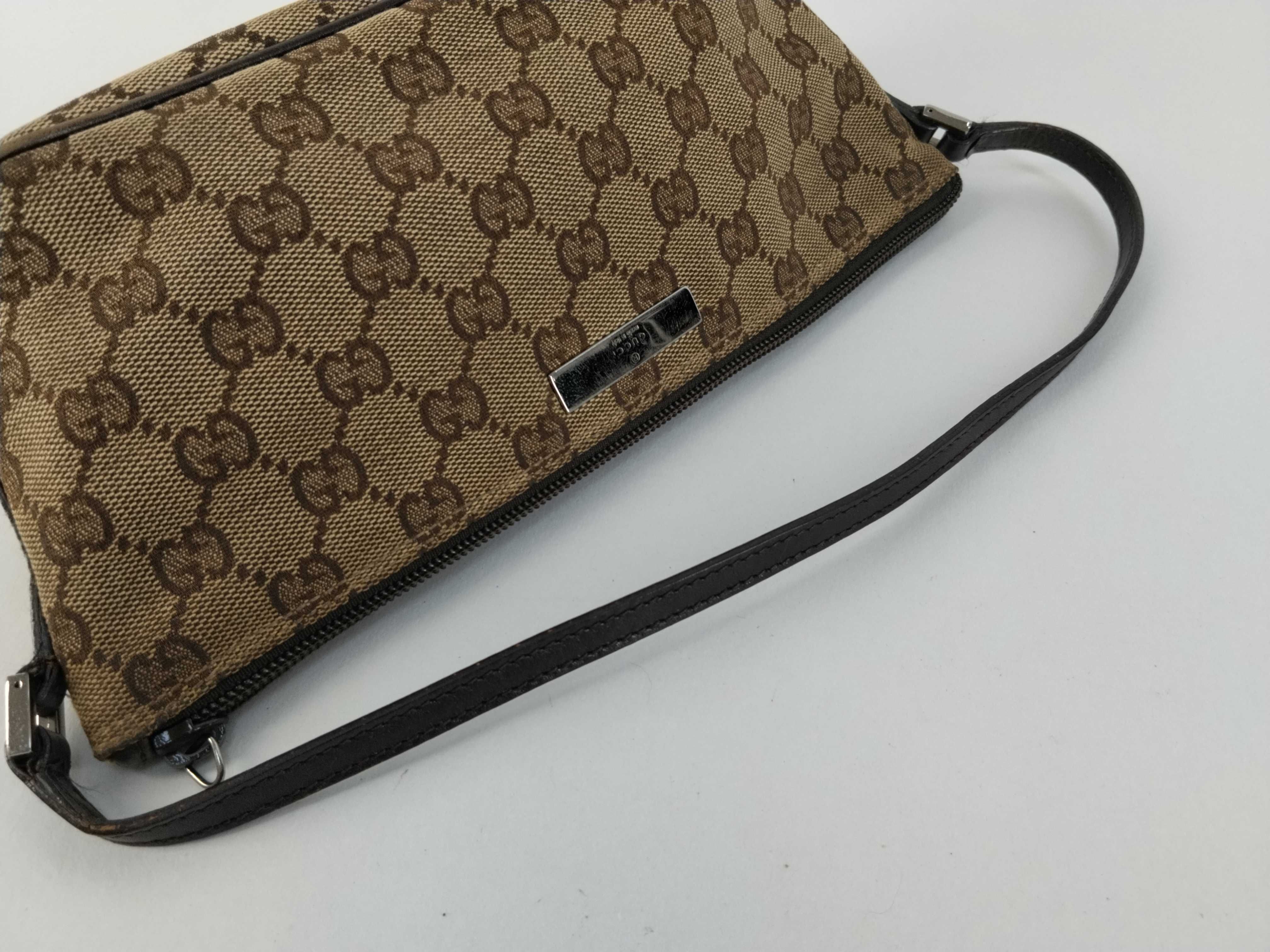 GG Canvas Handbag, Brown — view 3