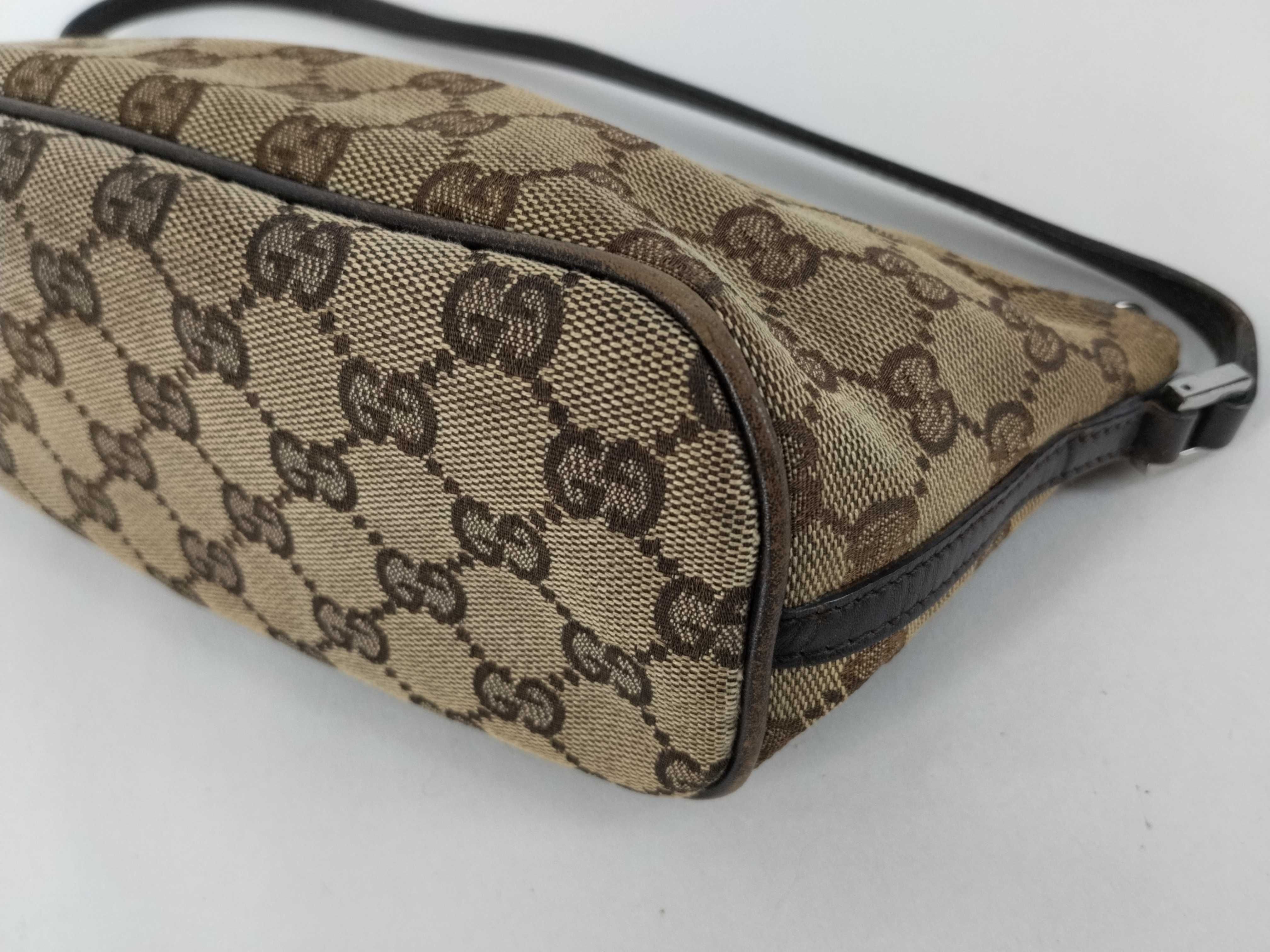GG Canvas Handbag, Brown — view 6