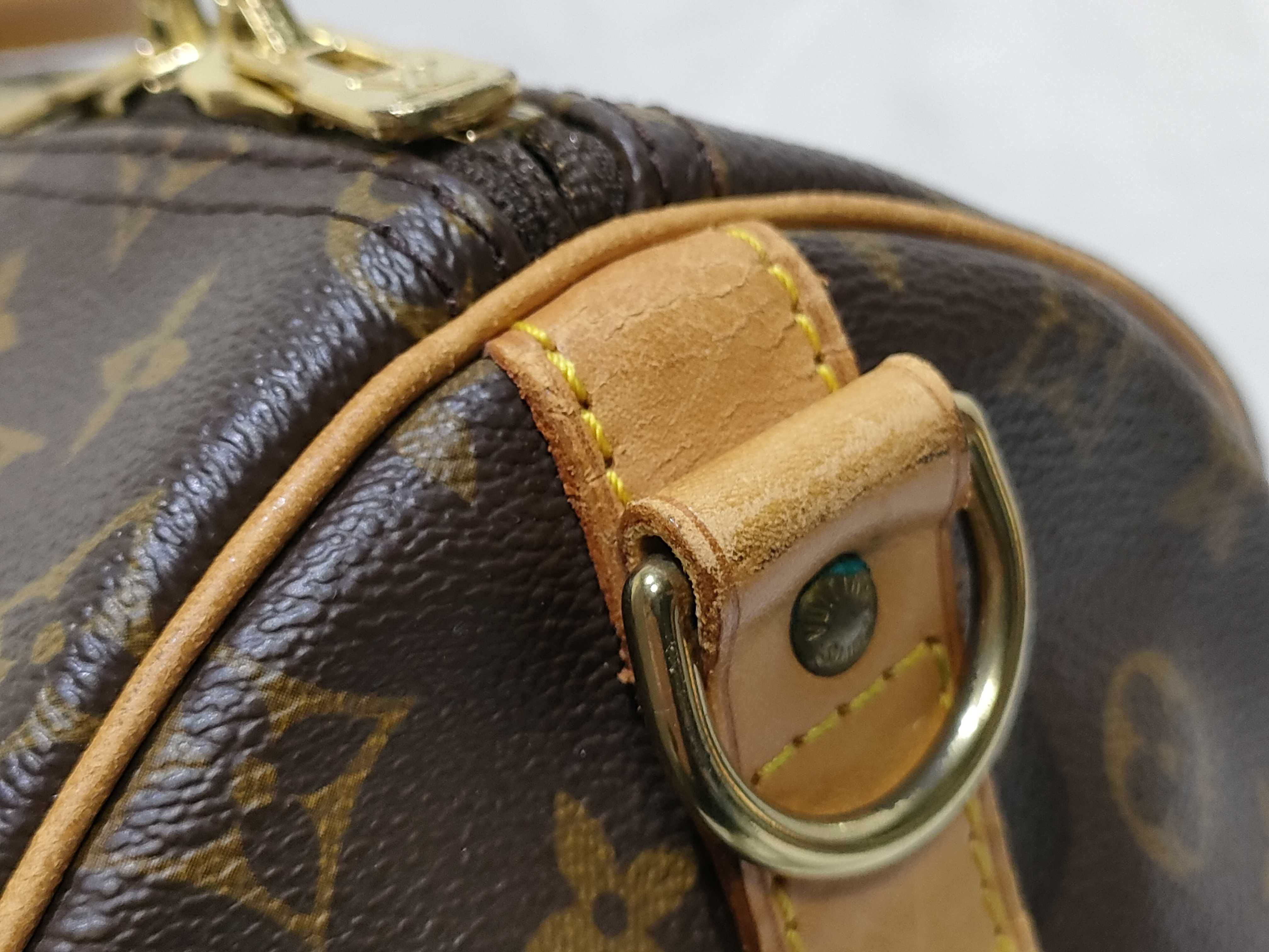 Monogram Keepall Bandoulière 55 M41414 TH1013 Brown Boston Bag — view 15