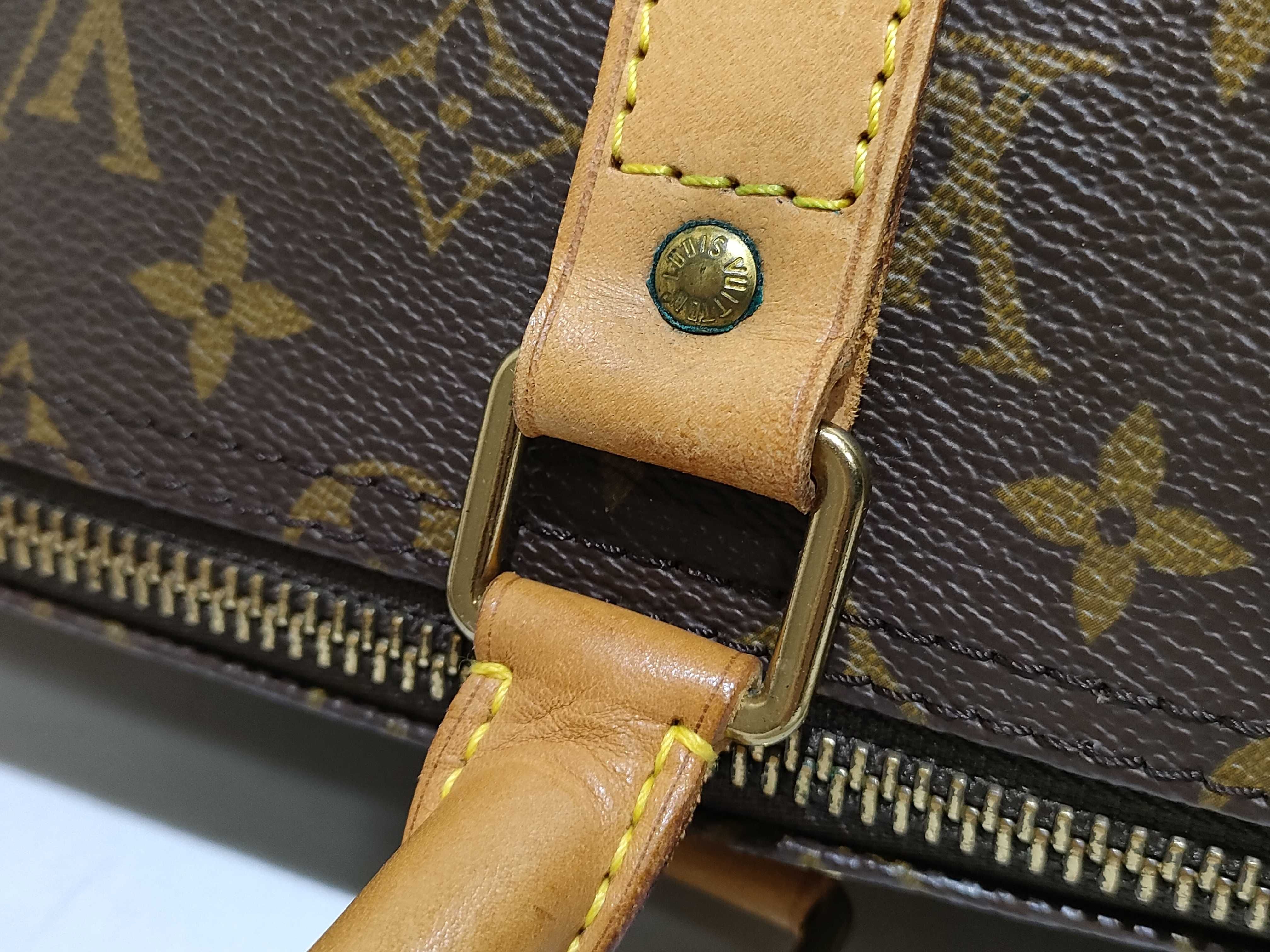 Monogram Keepall Bandoulière 55 M41414 TH1013 Brown Boston Bag — view 5