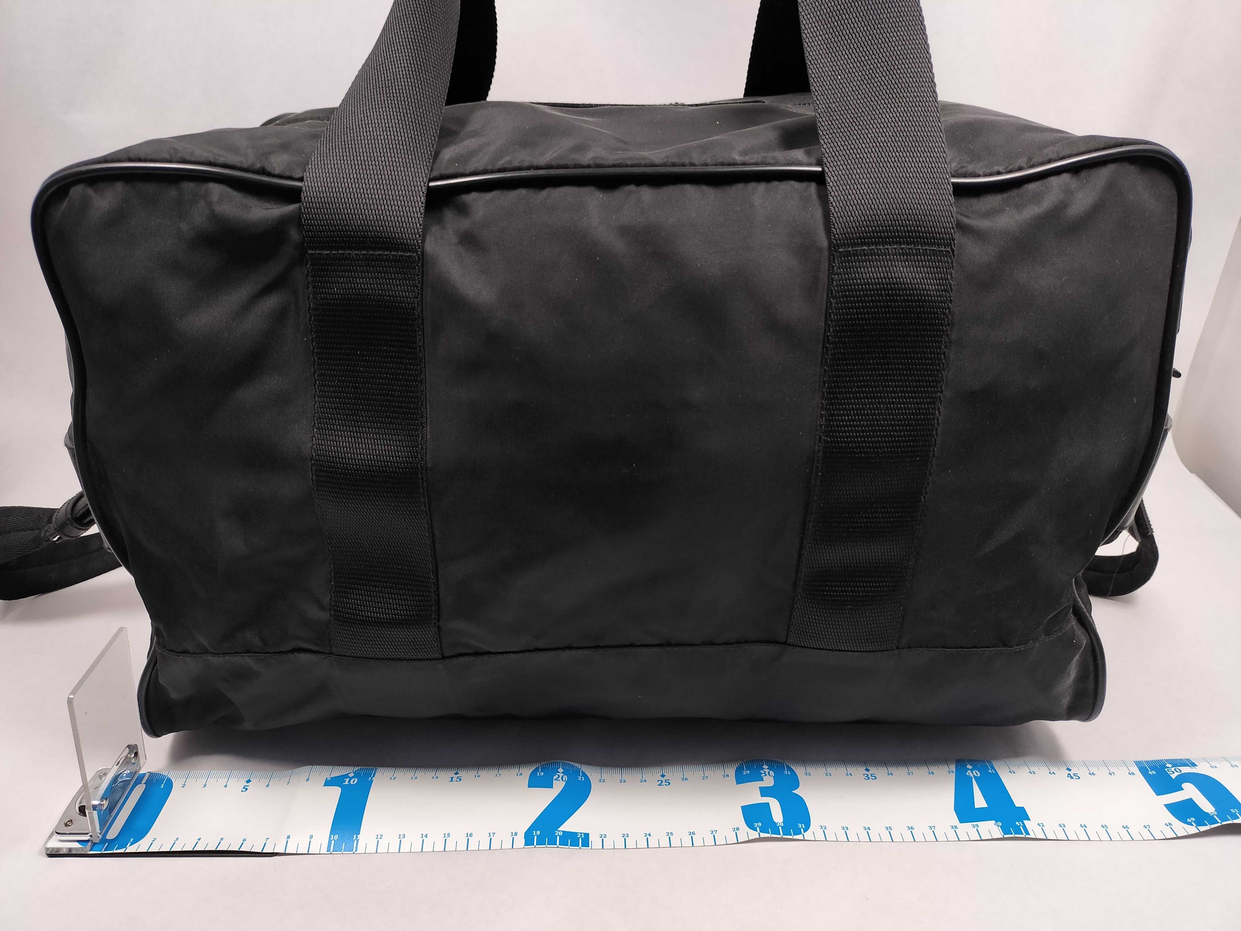 Nylon 2-Way Boston Bag, Black — view 2
