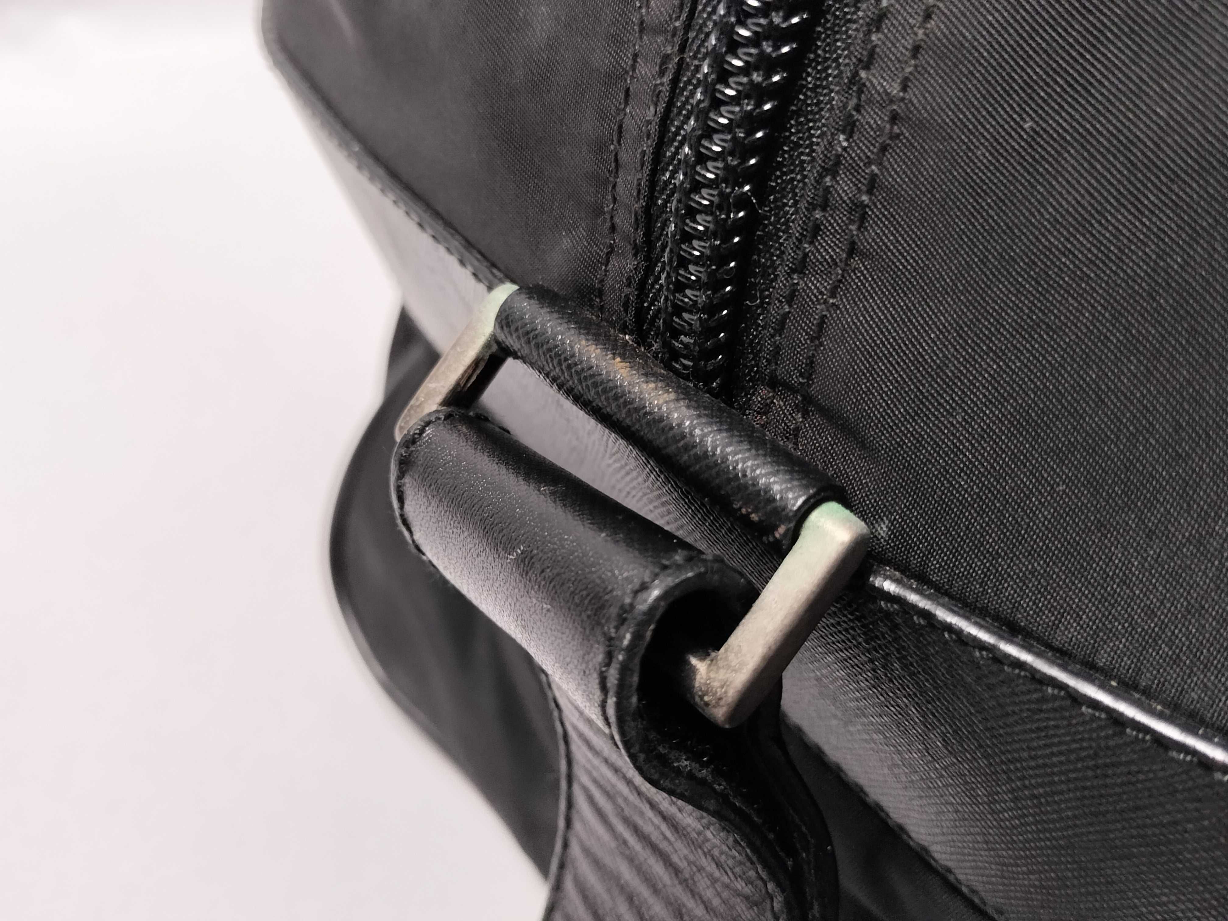 Nylon 2-Way Boston Bag, Black — view 11