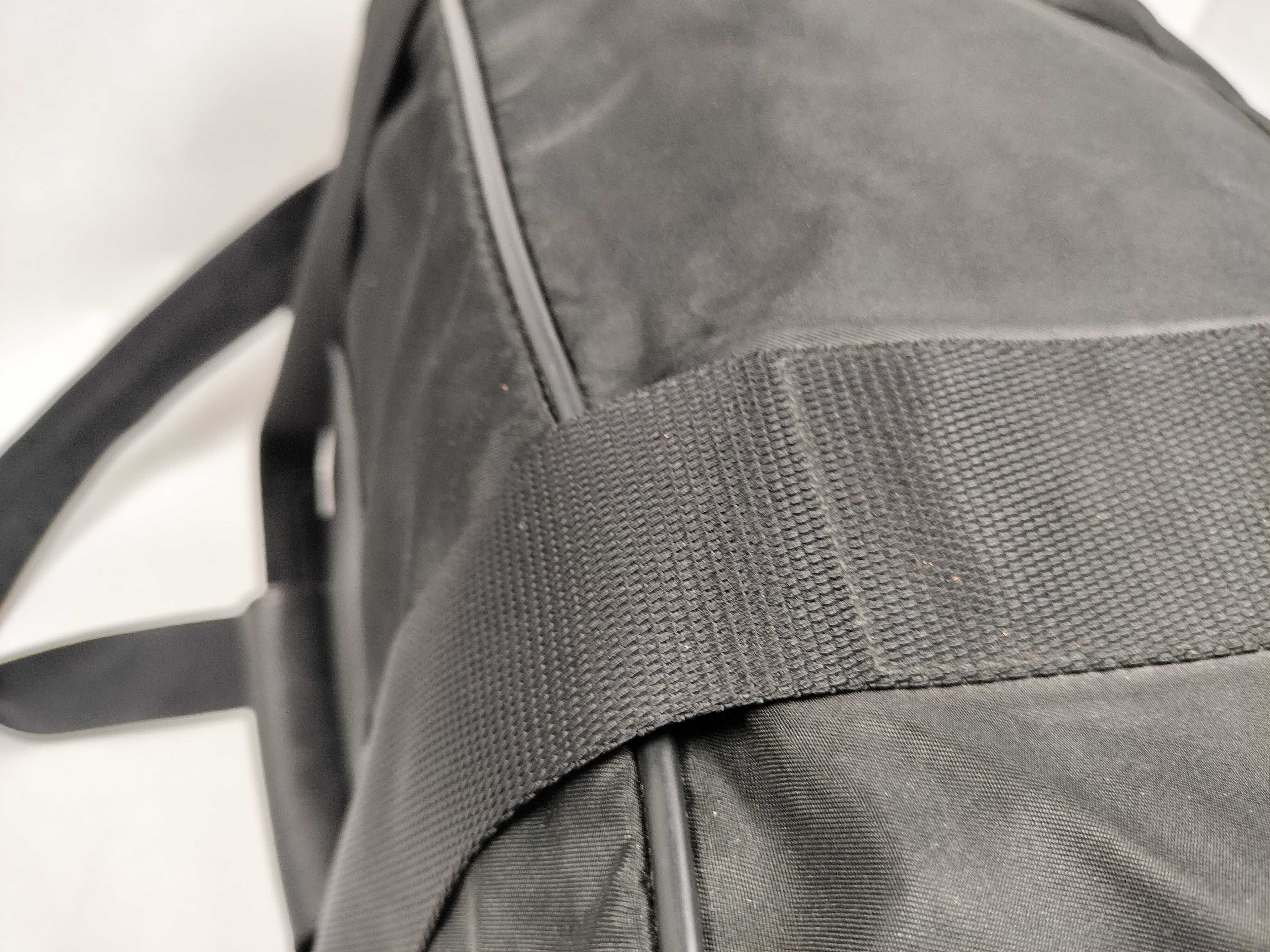 Nylon 2-Way Boston Bag, Black — view 5