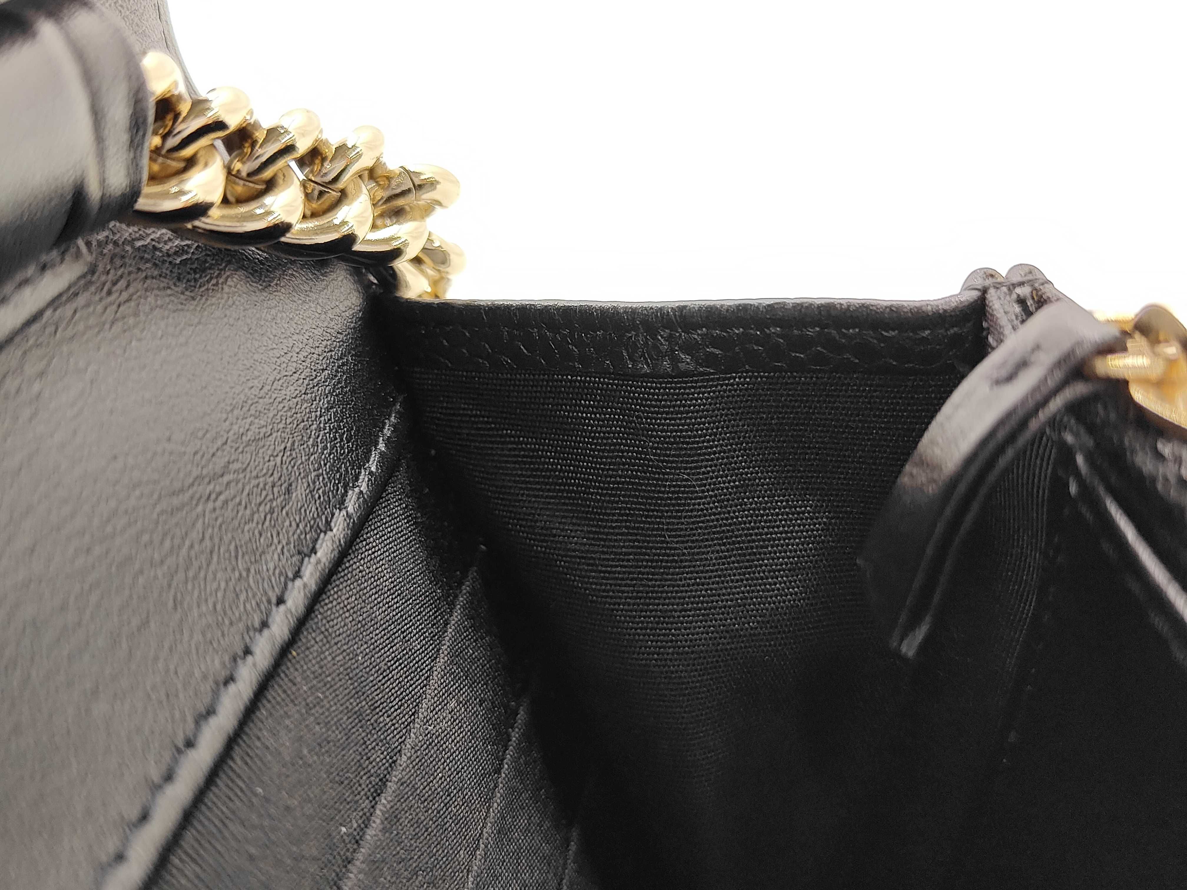 Boy Chanel Chain Wallet, Black with Gold Hardware, Shoulder Bag — view 13
