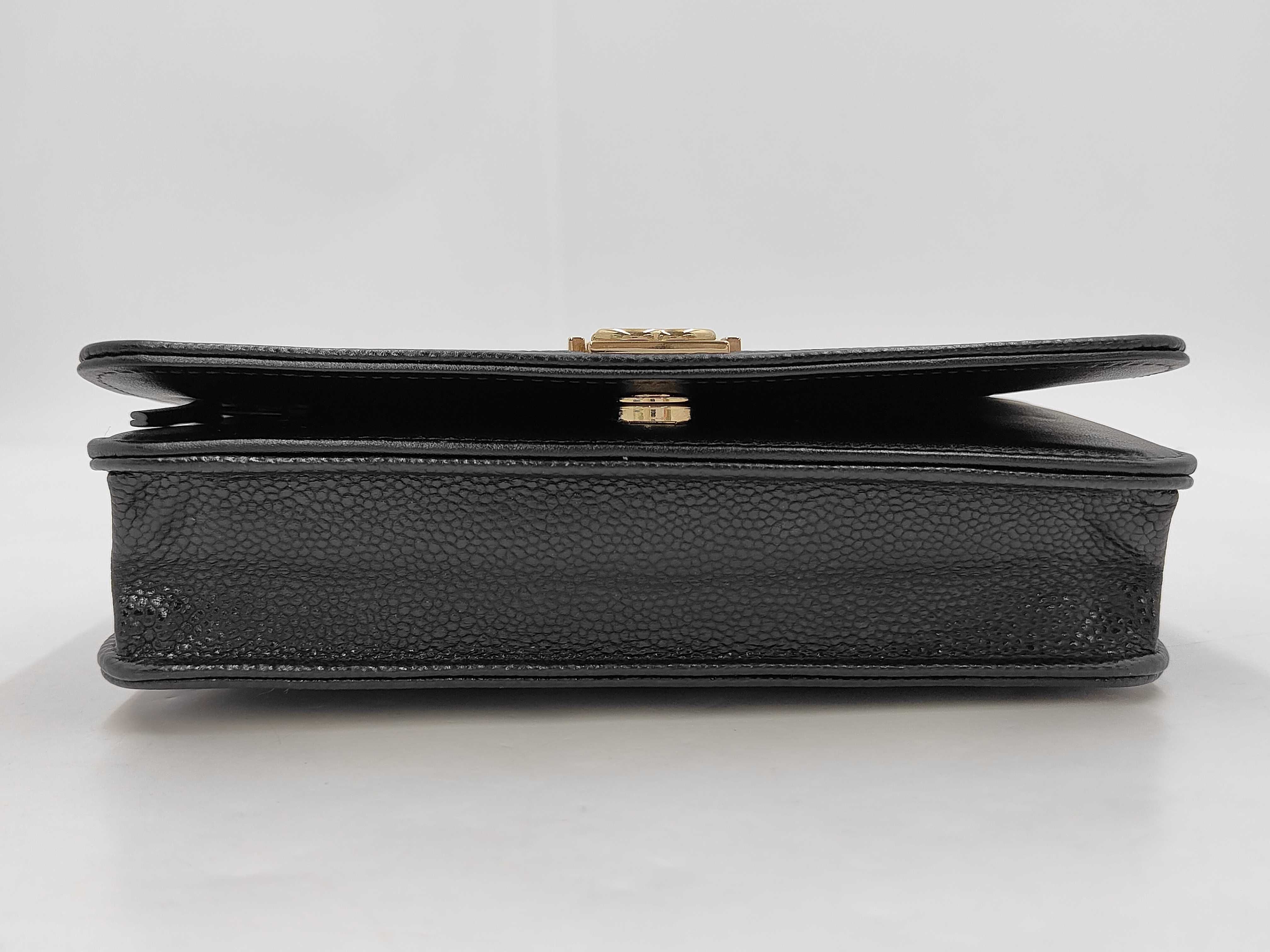 Boy Chanel Chain Wallet, Black with Gold Hardware, Shoulder Bag — view 6