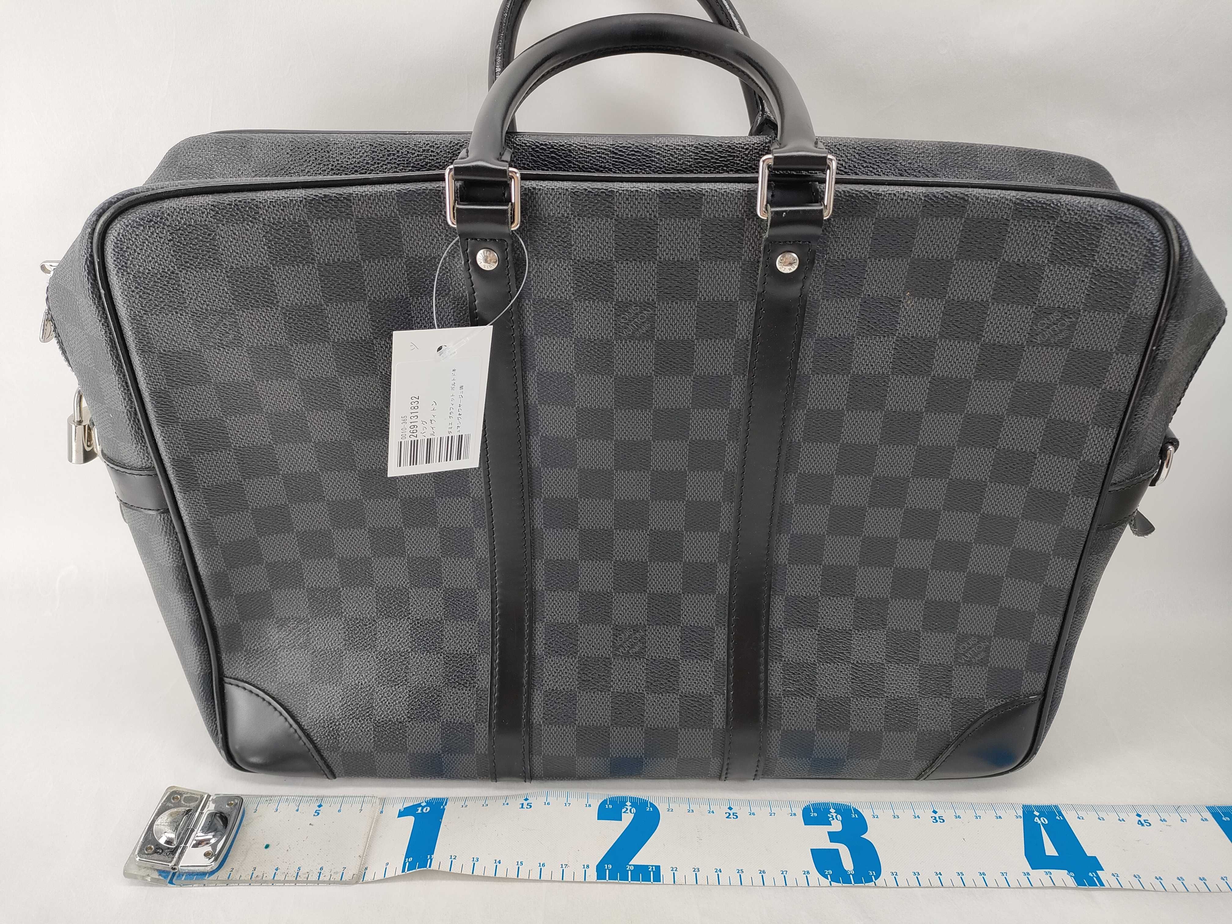 Damier Graphite Port Document Voyage GM Handbag — view 2
