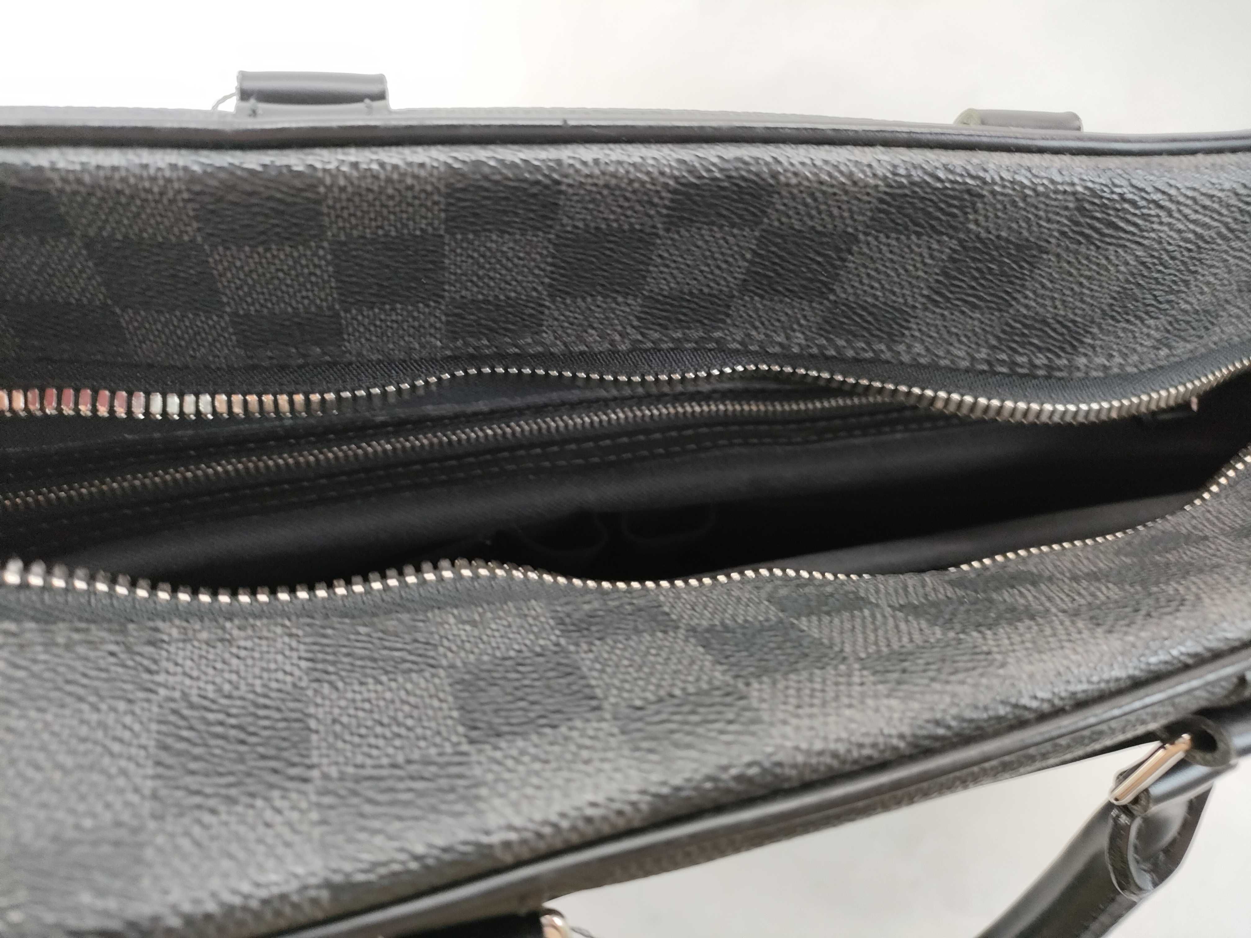 Damier Graphite Port Document Voyage GM Handbag — view 11