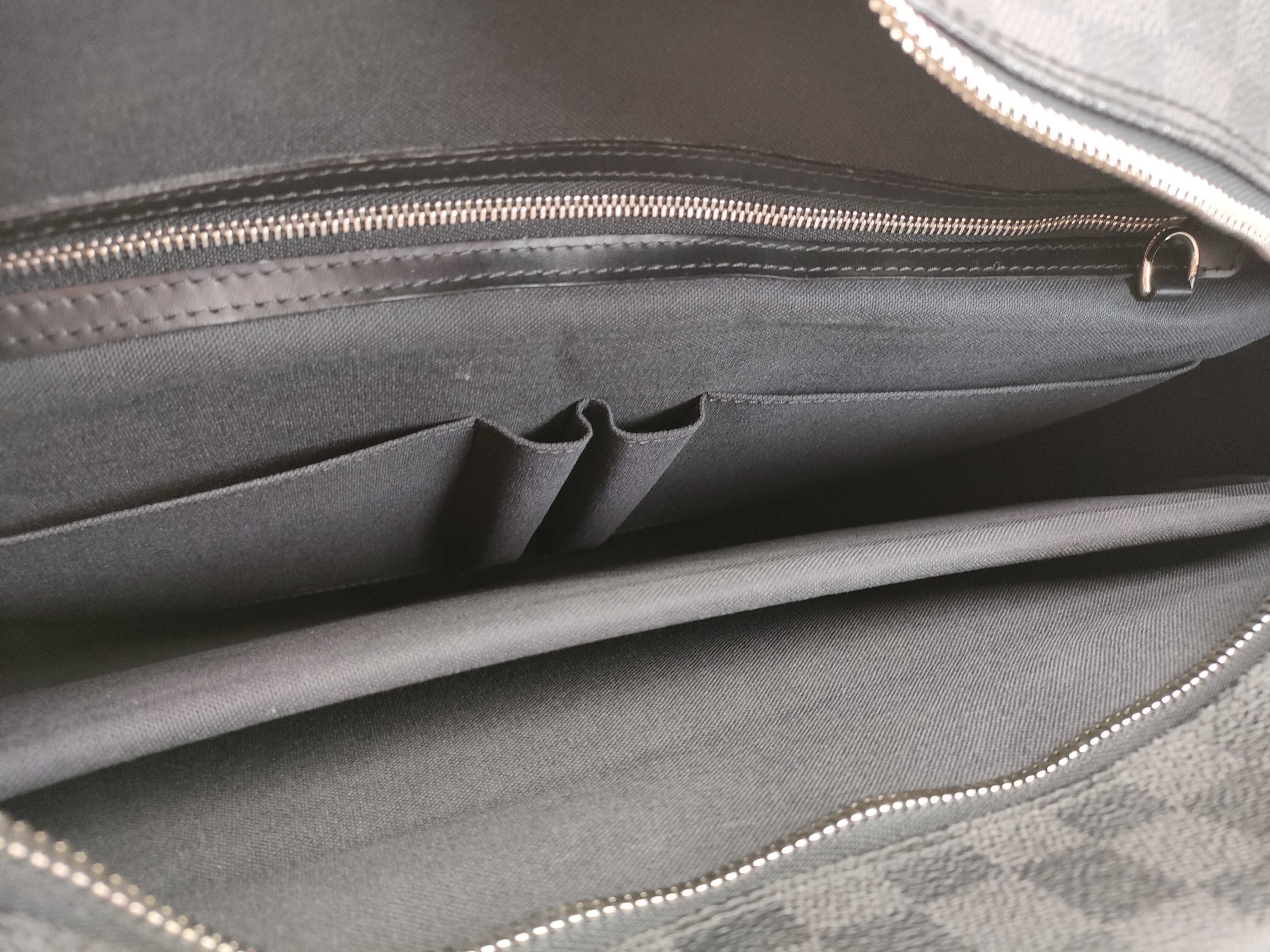 Damier Graphite Port Document Voyage GM Handbag — view 12