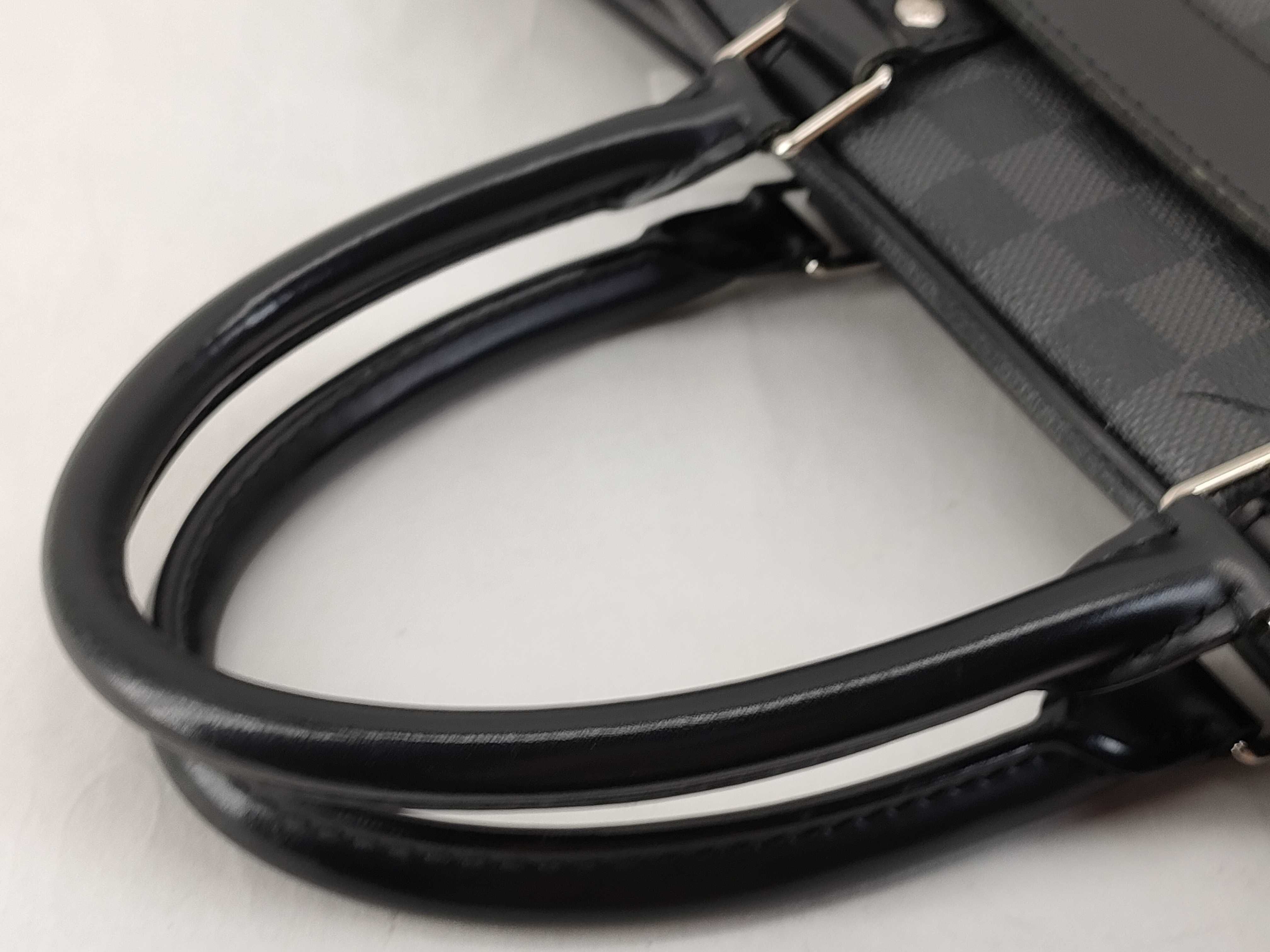 Damier Graphite Port Document Voyage GM Handbag — view 3