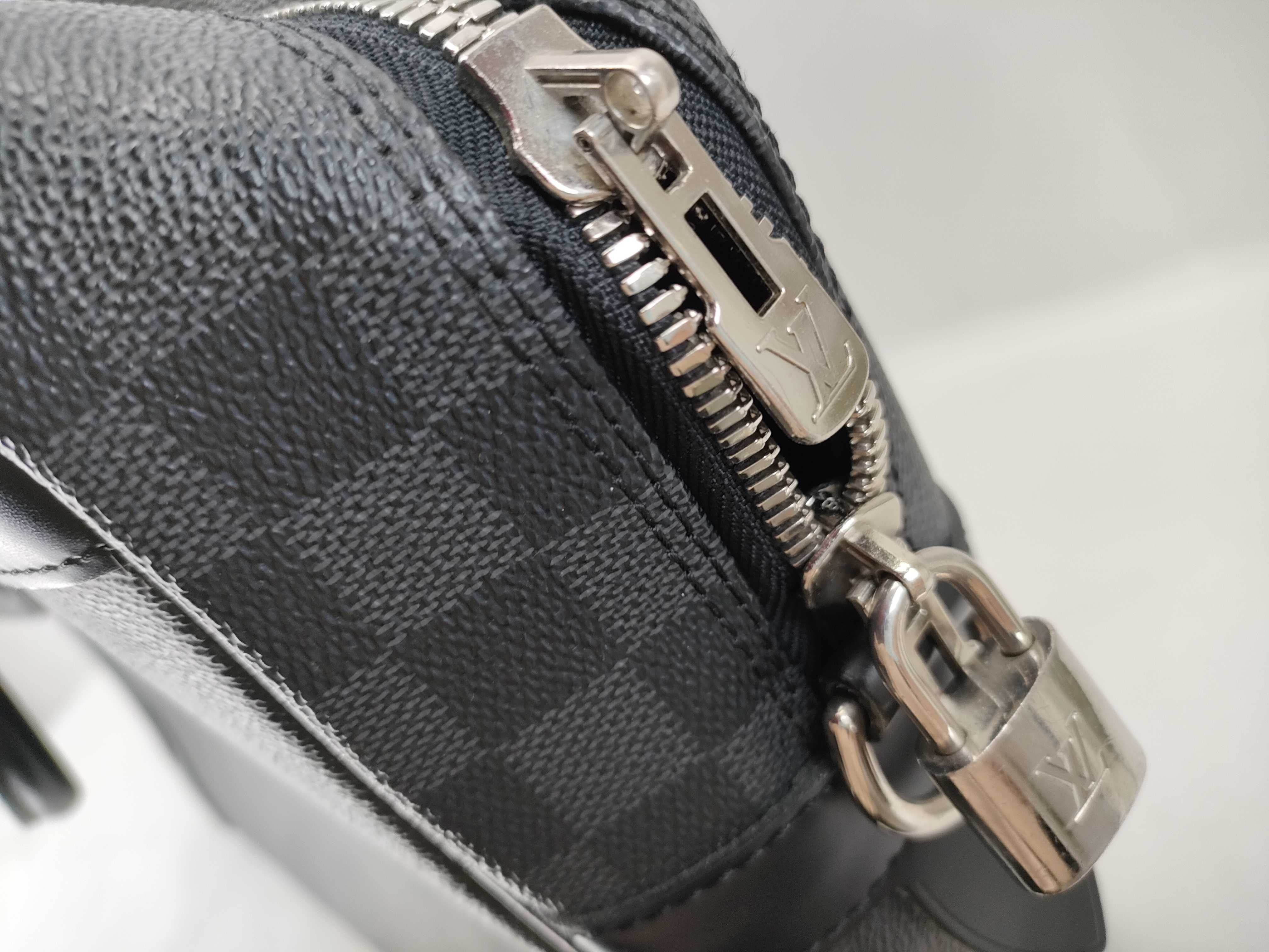 Damier Graphite Port Document Voyage GM Handbag — view 8