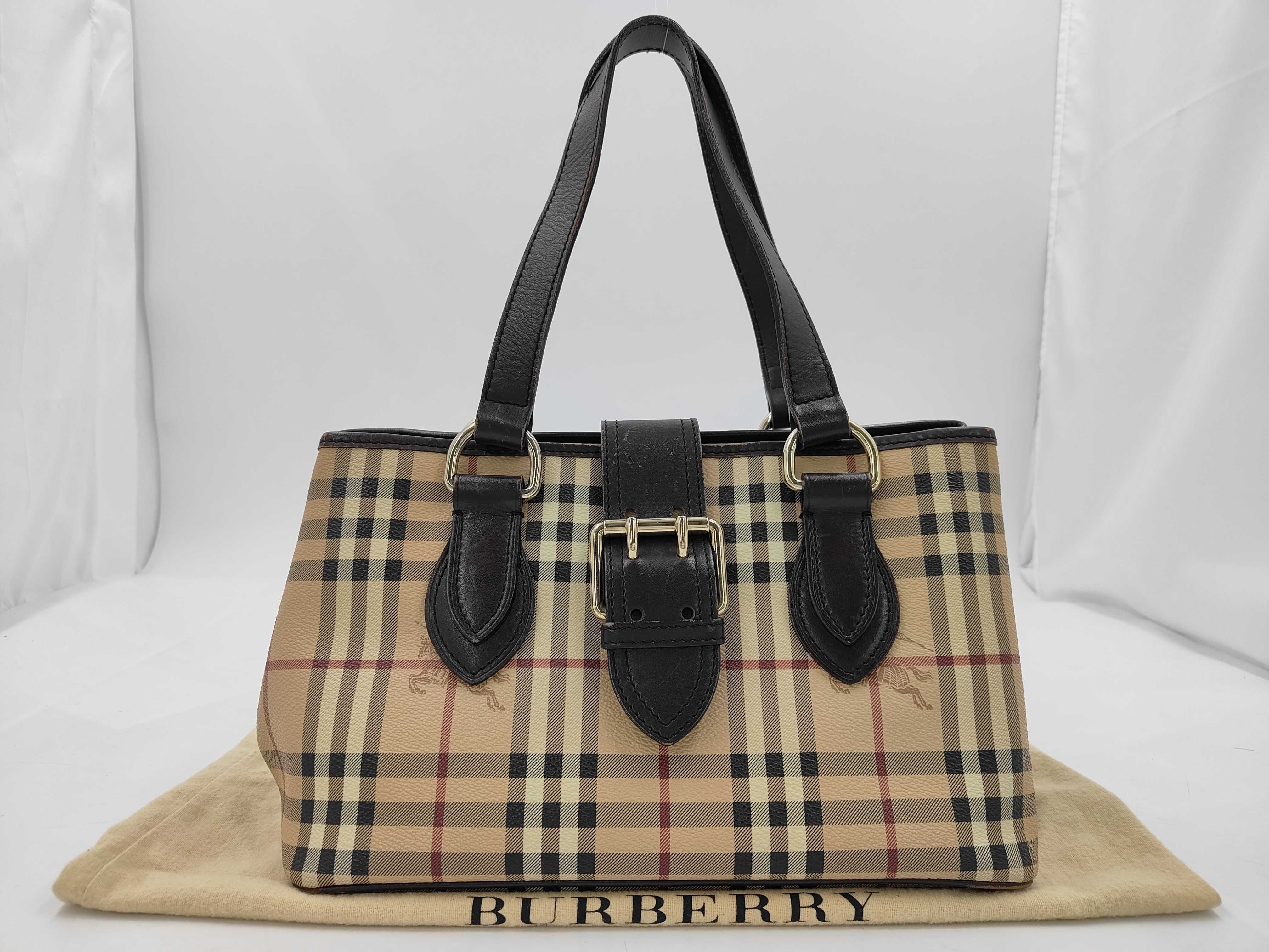 PRORSUM Burberry Prorsum Tote Bag Archive Nova Check Pattern Buckle Belt Handbag