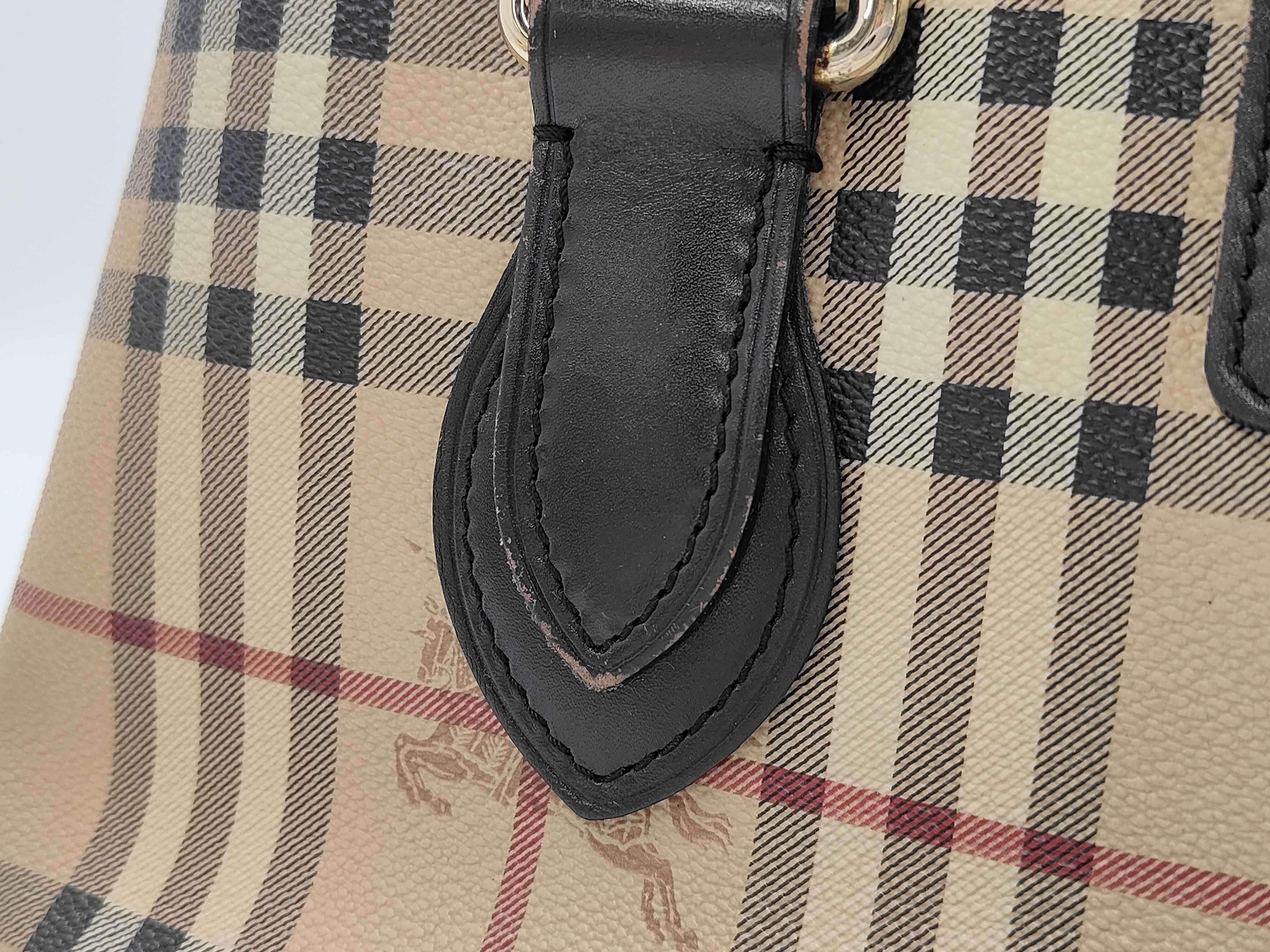 PRORSUM Burberry Prorsum Tote Bag Archive Nova Check Pattern Buckle Belt Handbag — view 12