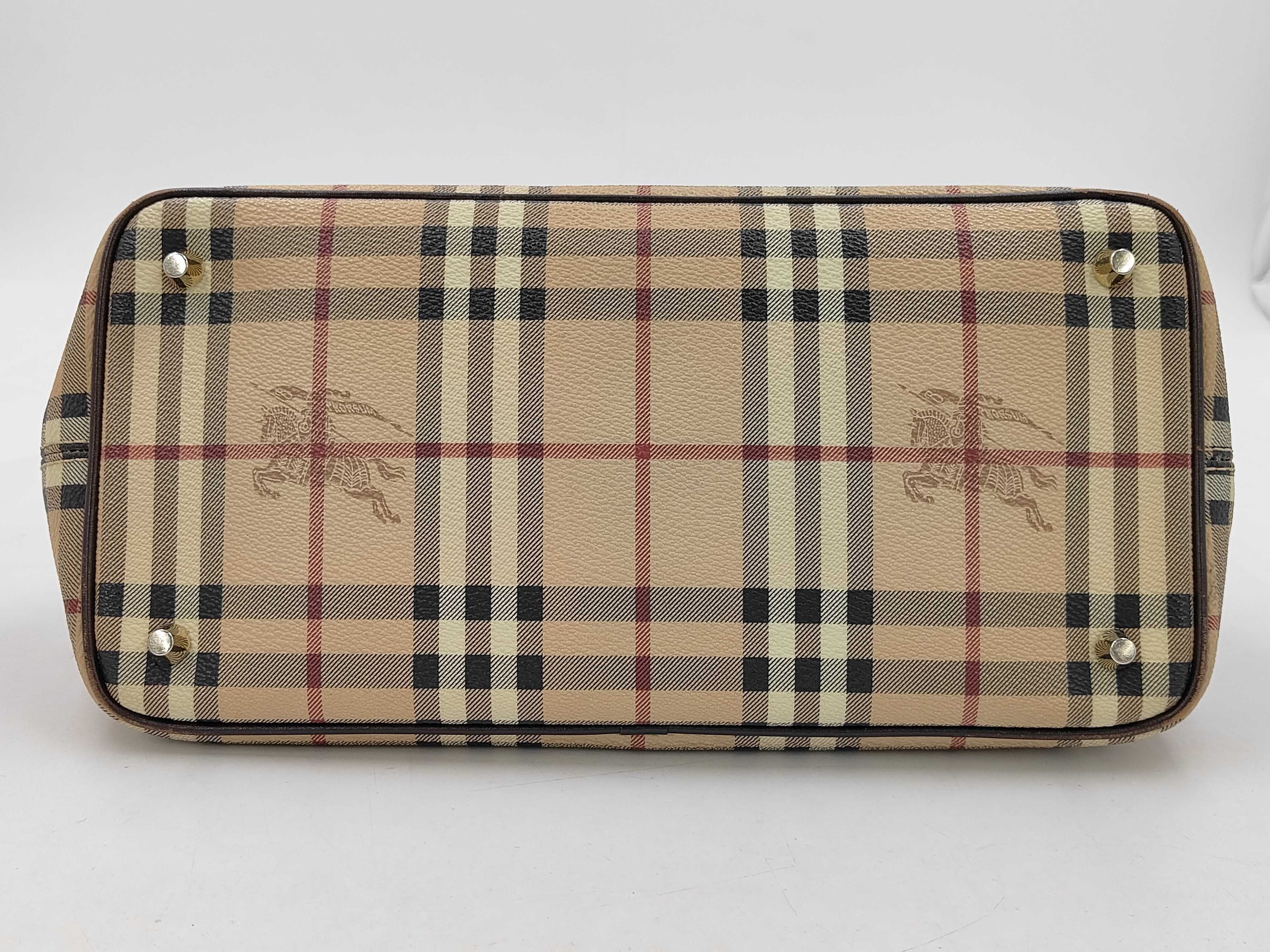 PRORSUM Burberry Prorsum Tote Bag Archive Nova Check Pattern Buckle Belt Handbag — view 7