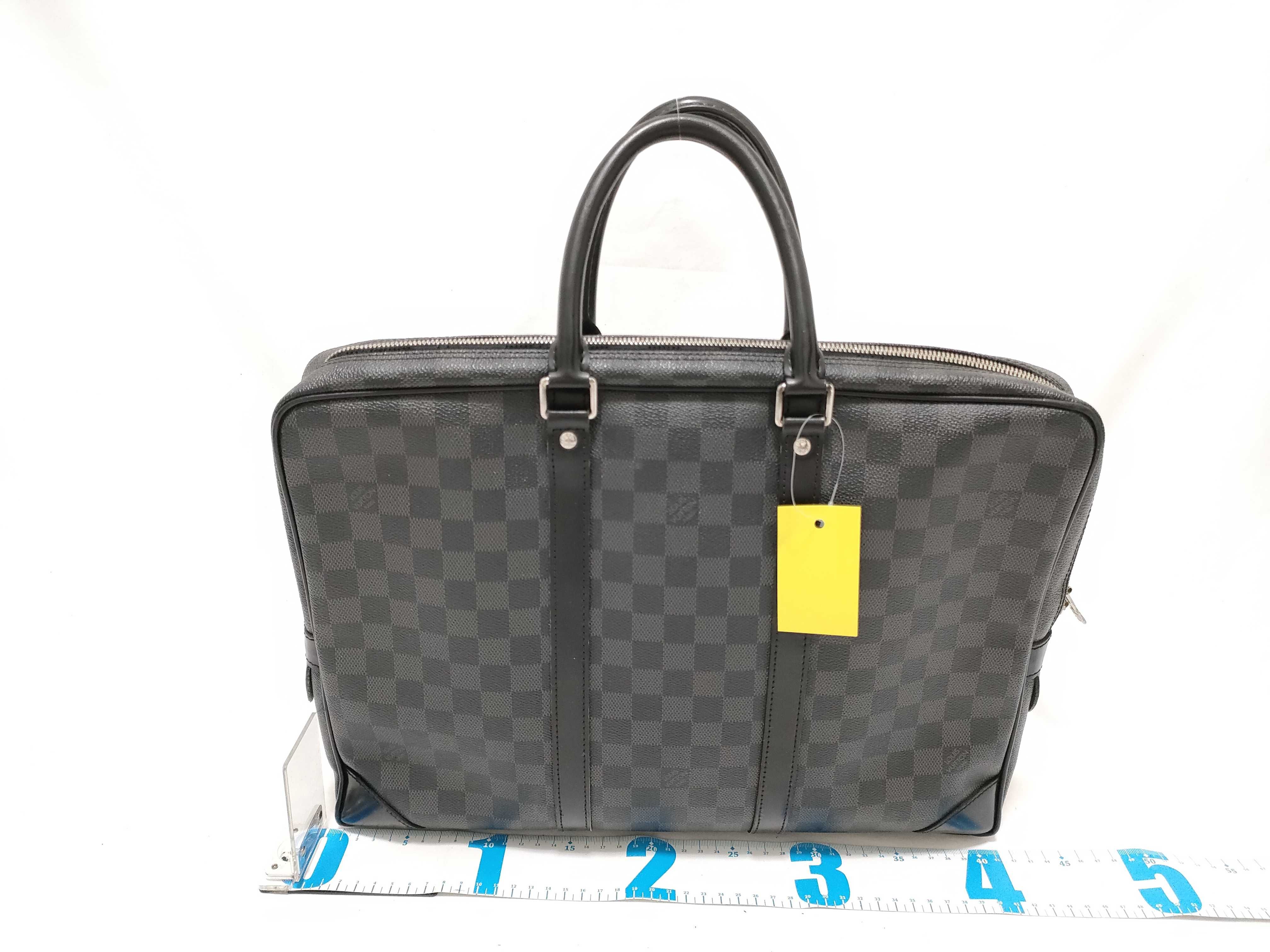 Damier Graphite Port Document Voyage Business Bag — view 2