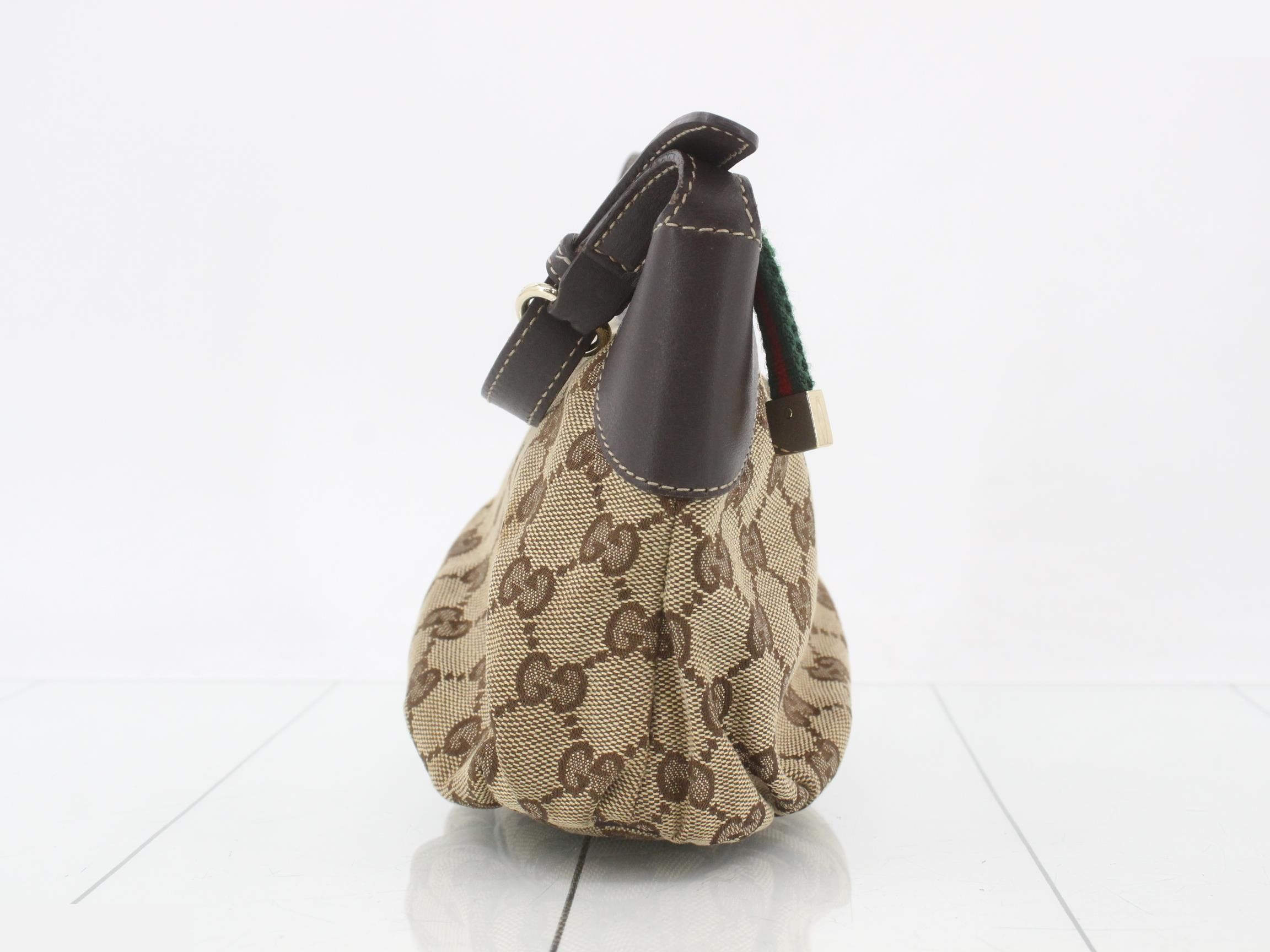 GG Canvas Leather Sherry Line One-Shoulder Bag — view 4