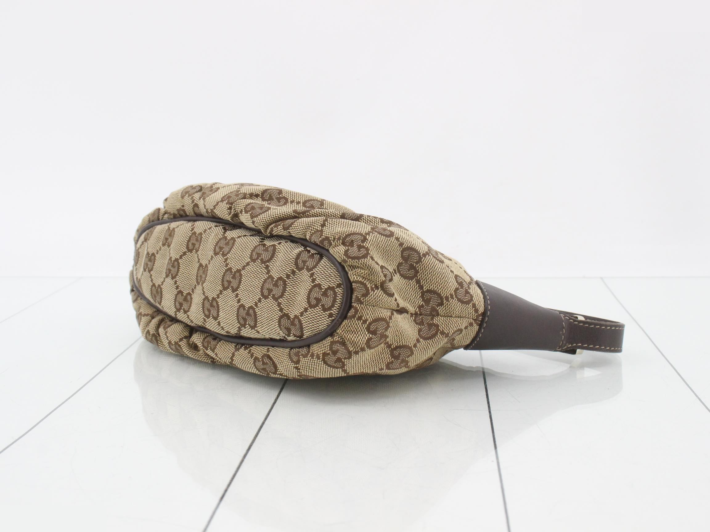 GG Canvas Leather Sherry Line One-Shoulder Bag — view 6