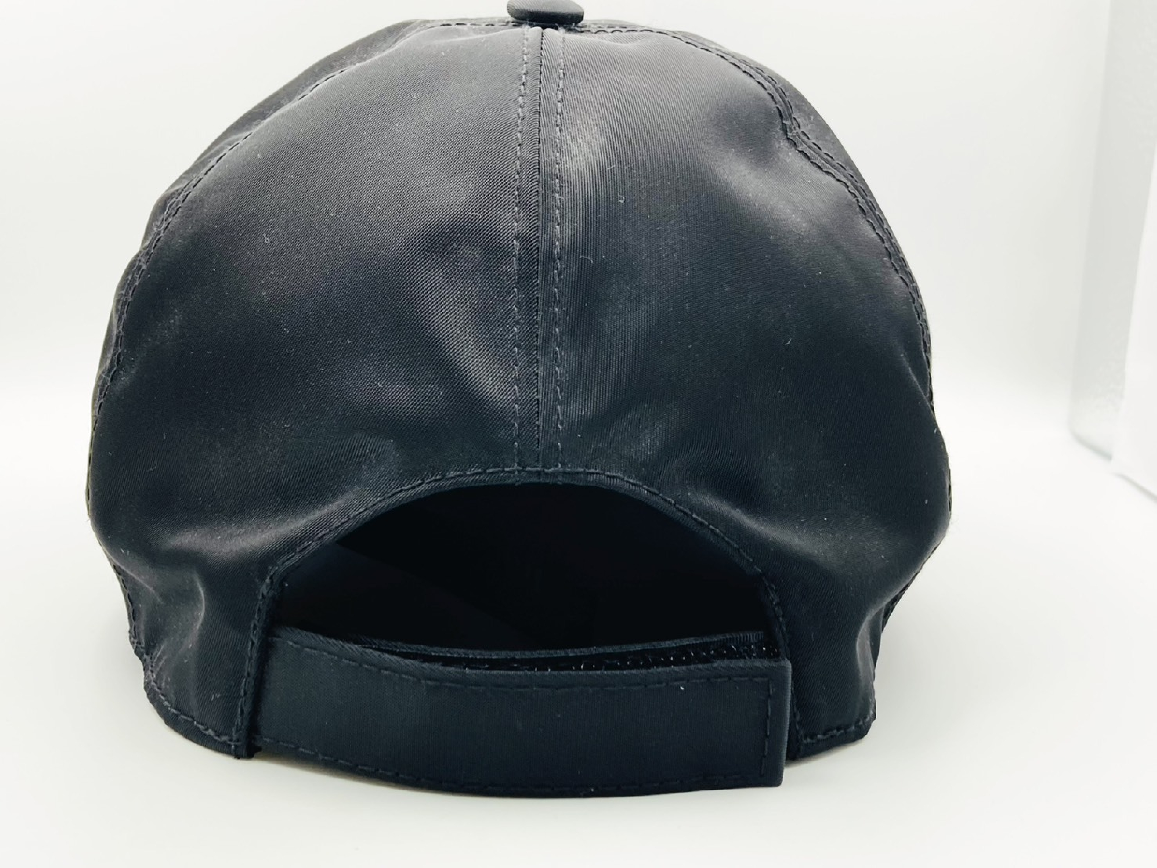 2HC274 2DMI Re-Nylon Triangle Logo Baseball Cap #L Black (Current Model) Other Accessories — view 4