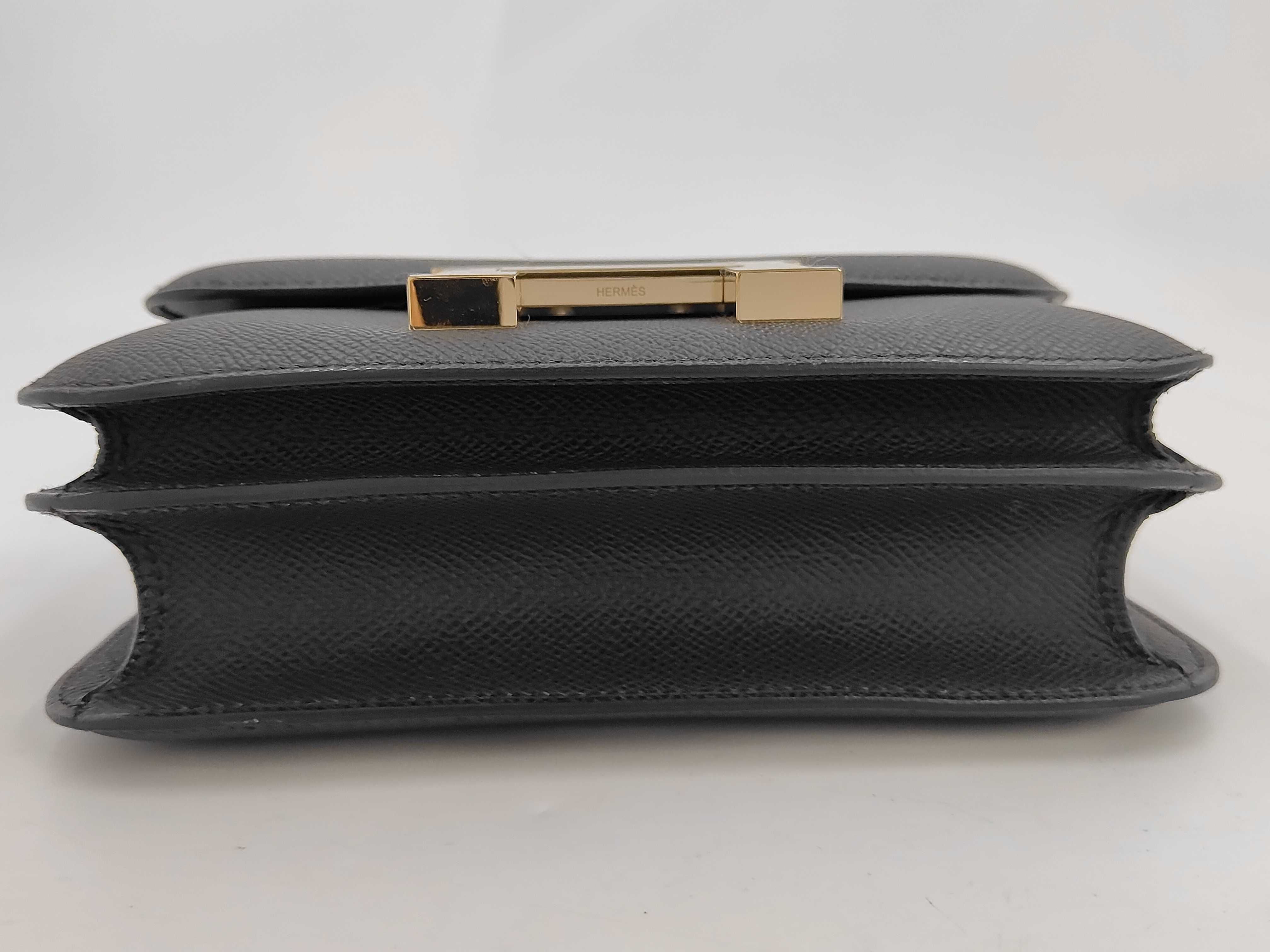 Constance Mini G stamp Epsom leather Blanc gold hardware shoulder bag — view 3