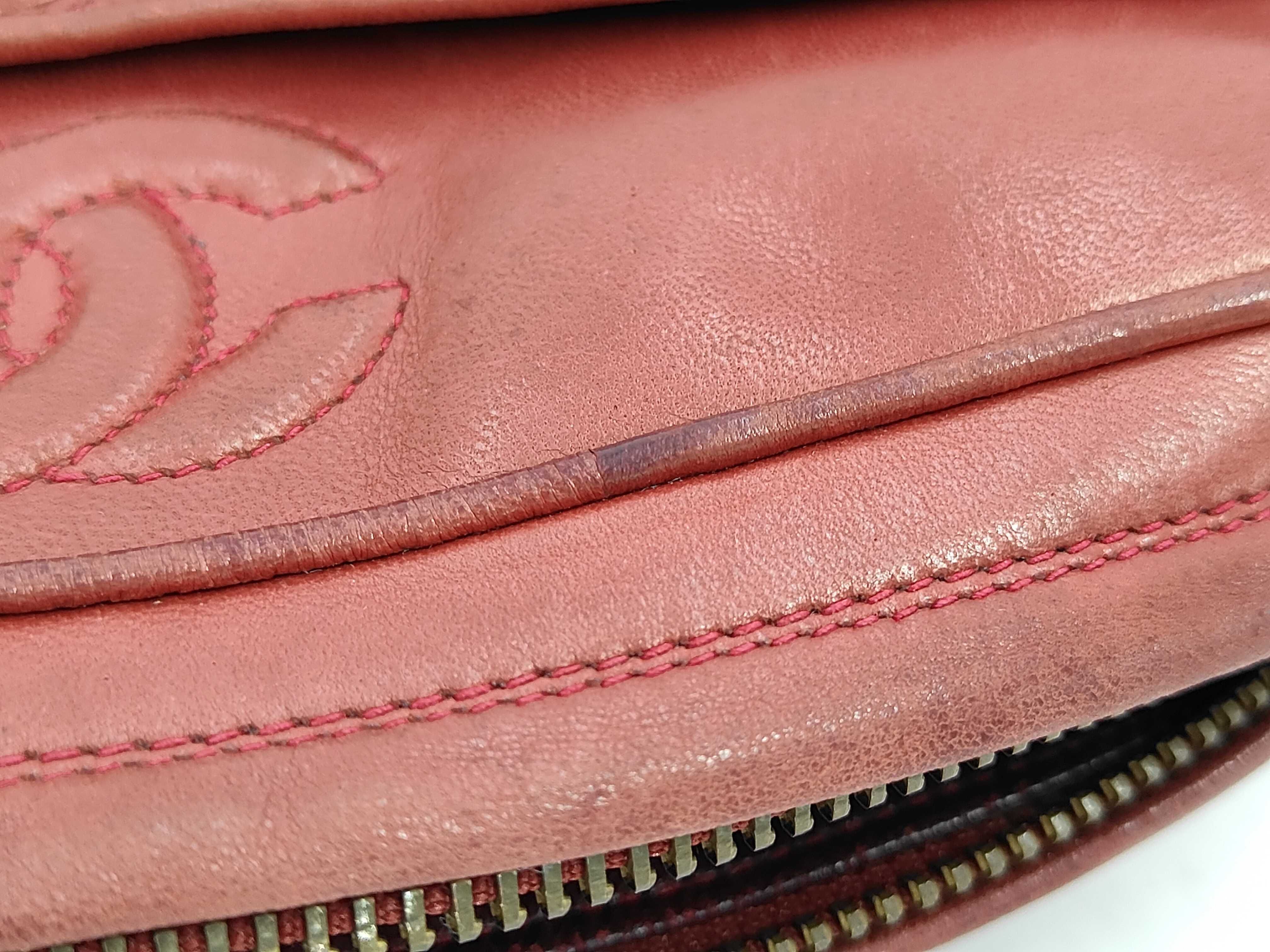 0820046 Shoulder Bag, Chain Shoulder Bag, Matelassé, Fringe, Lambskin, Red Shoulder Bag — view 11