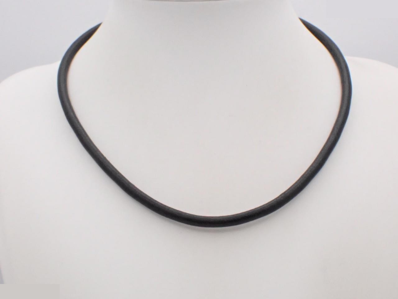 leather necklace/choker, neck circumference approximately 50cm — view 3