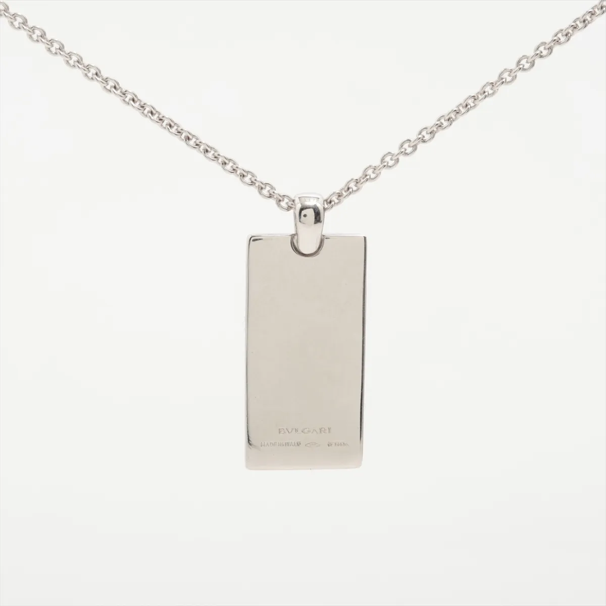 Diamond Ingot Necklace, 750 (WG), 19.2g, with — view 2
