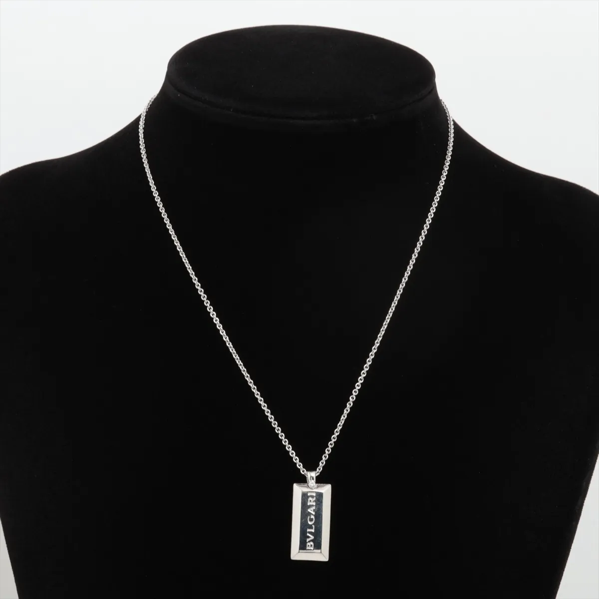 Diamond Ingot Necklace, 750 (WG), 19.2g, with — view 5