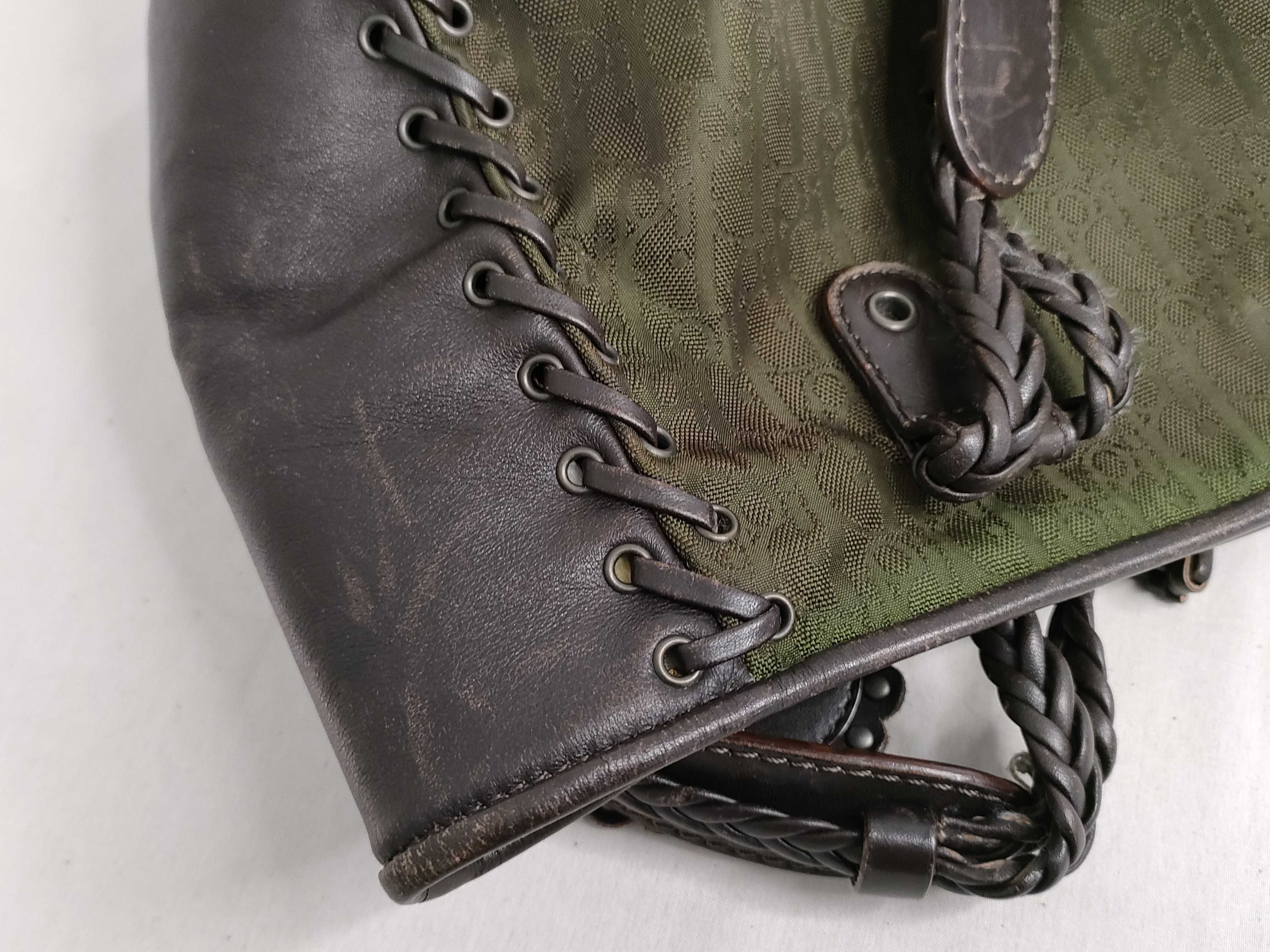 Trotter Christian Dior Trotter Handbag Khaki Brown Handbag — view 14