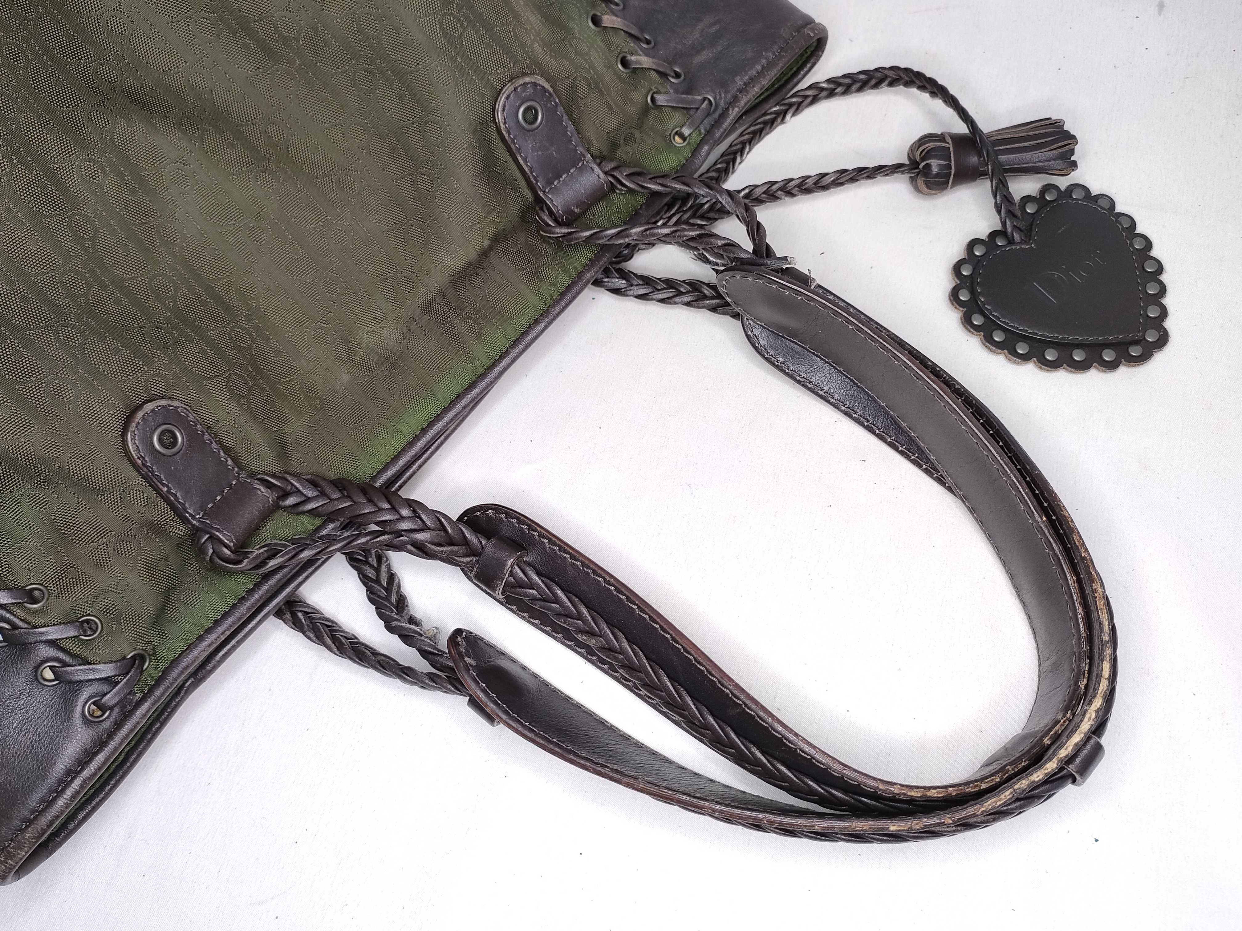 Trotter Christian Dior Trotter Handbag Khaki Brown Handbag — view 3