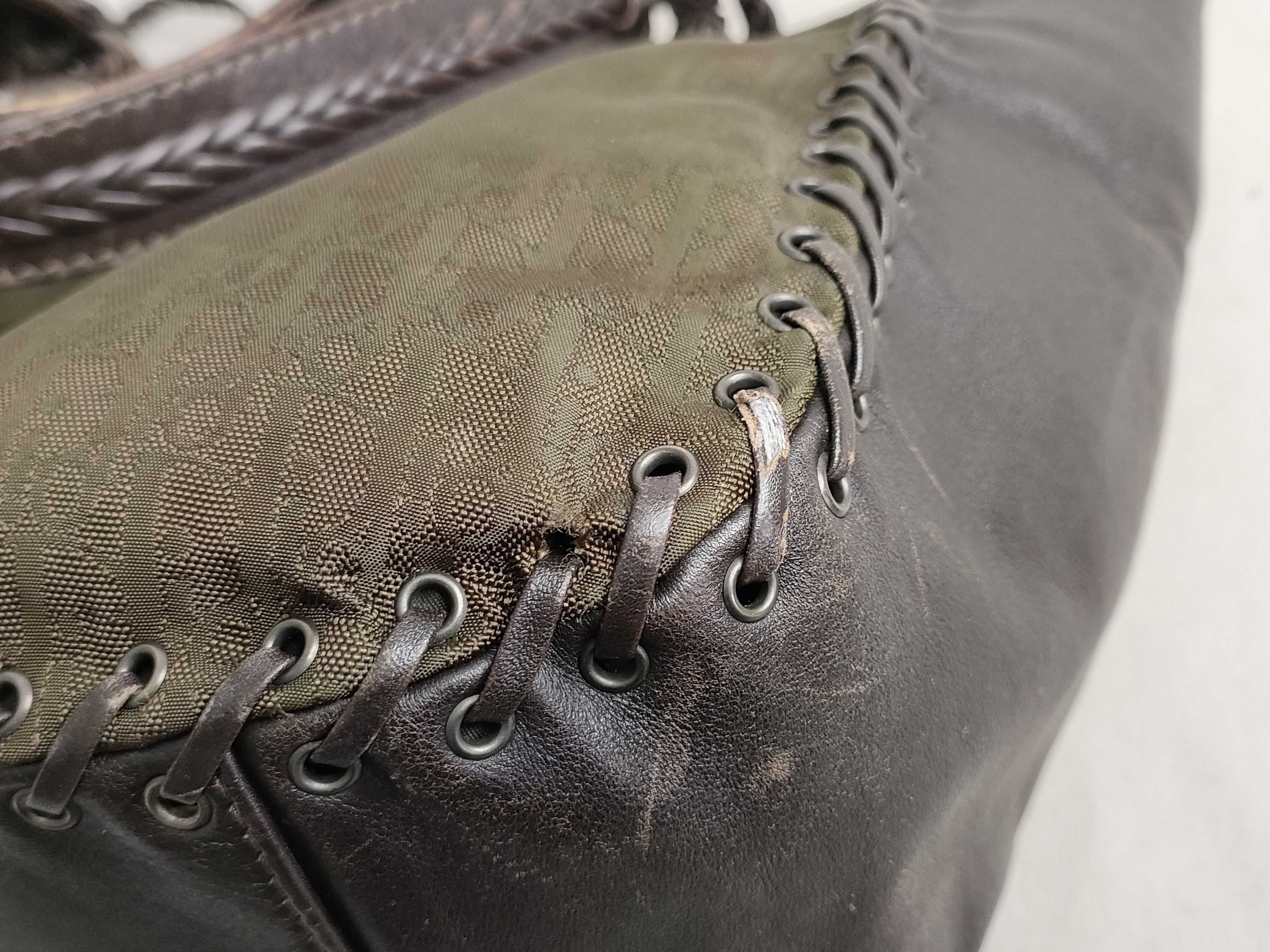 Trotter Christian Dior Trotter Handbag Khaki Brown Handbag — view 6