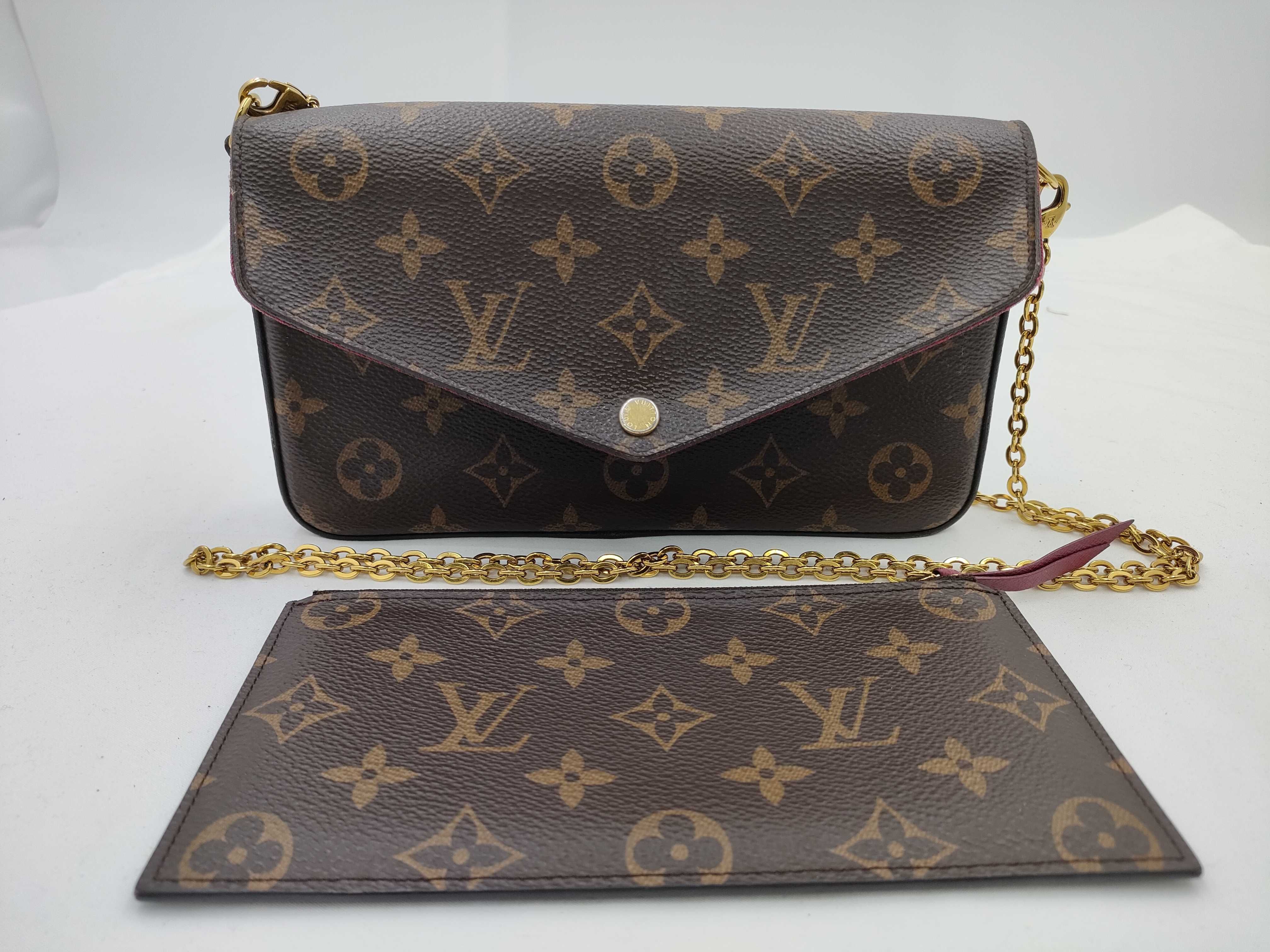 Monogram Pochette Felicie Chain Shoulder Bag