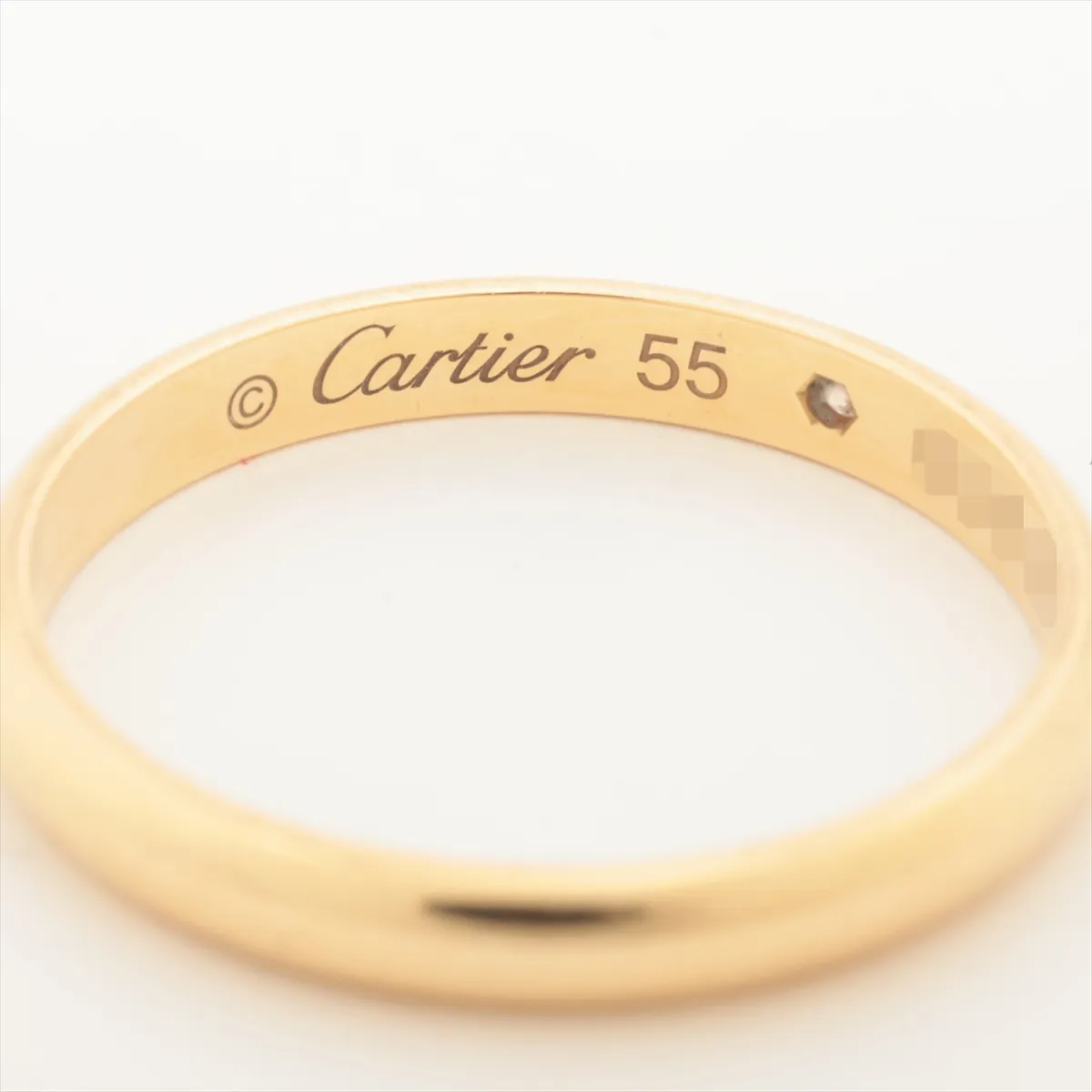 Wedding 1P Diamond Ring 750 (Yellow Gold) 2.5g 55 654DDP — view 3