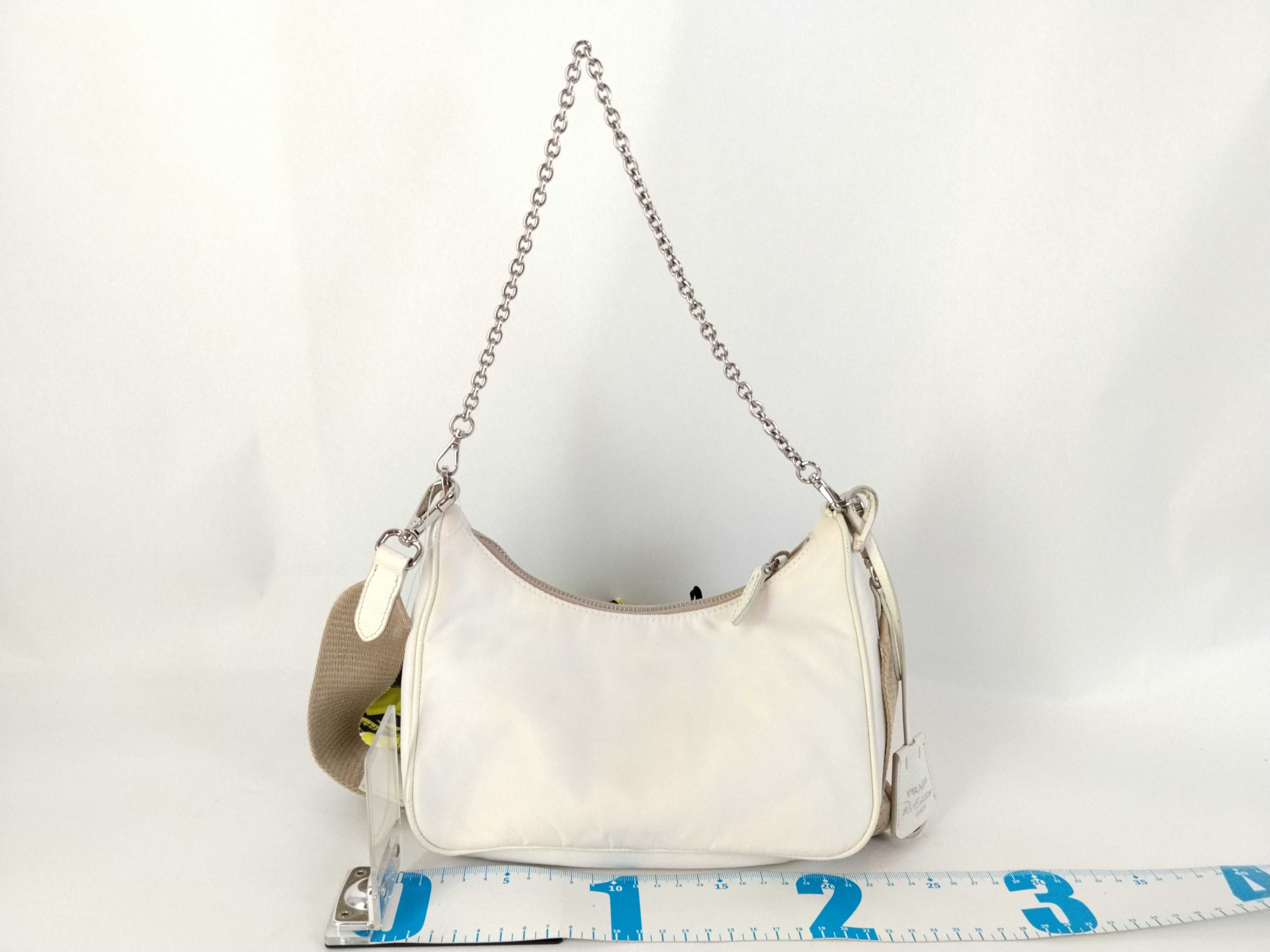 Body Bag, White Nylon Shoulder Bag — view 2