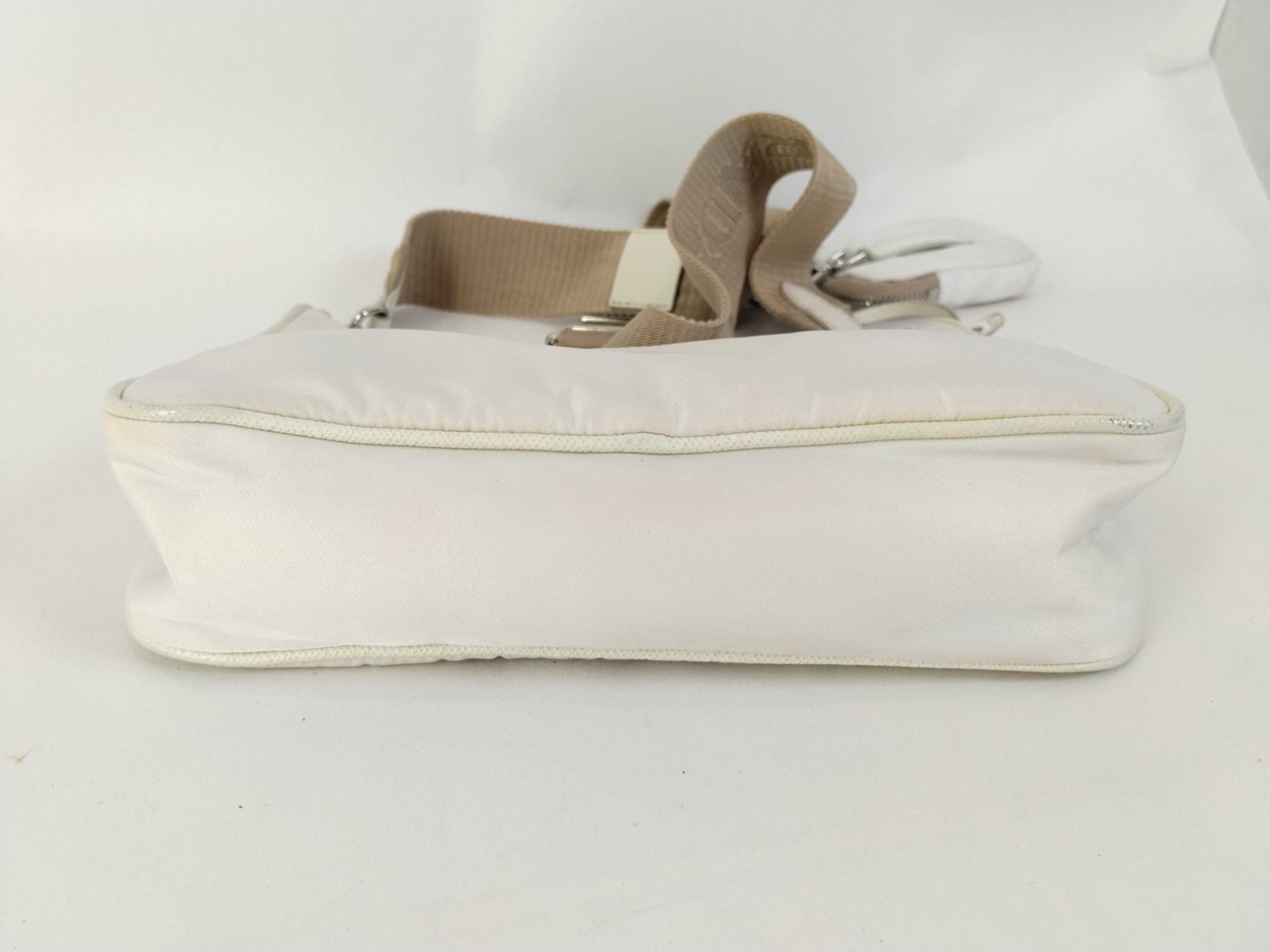 Body Bag, White Nylon Shoulder Bag — view 8
