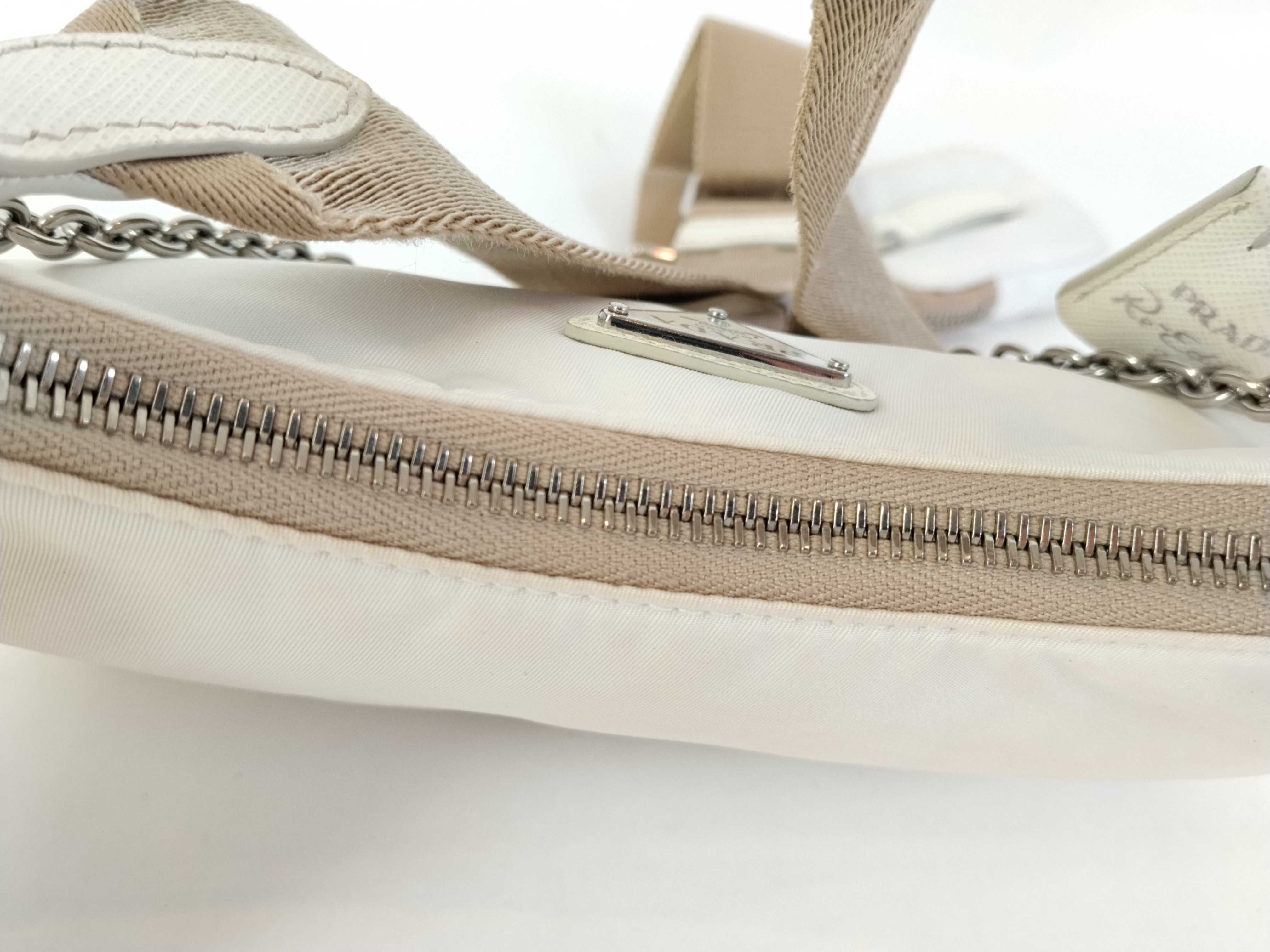 Body Bag, White Nylon Shoulder Bag — view 9