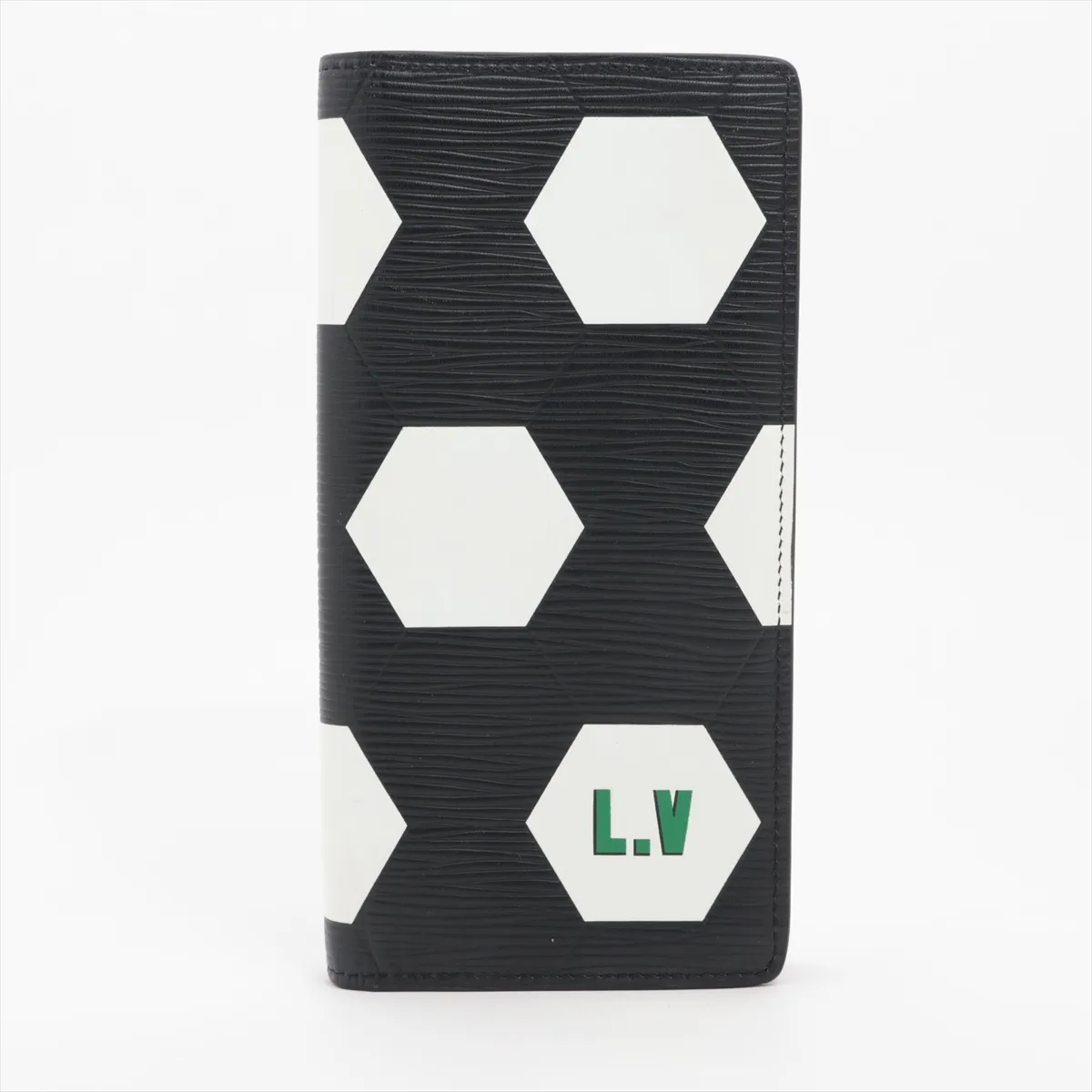 Epi Portefeuille Brazza M63294 TA1178 Black x White Long Wallet