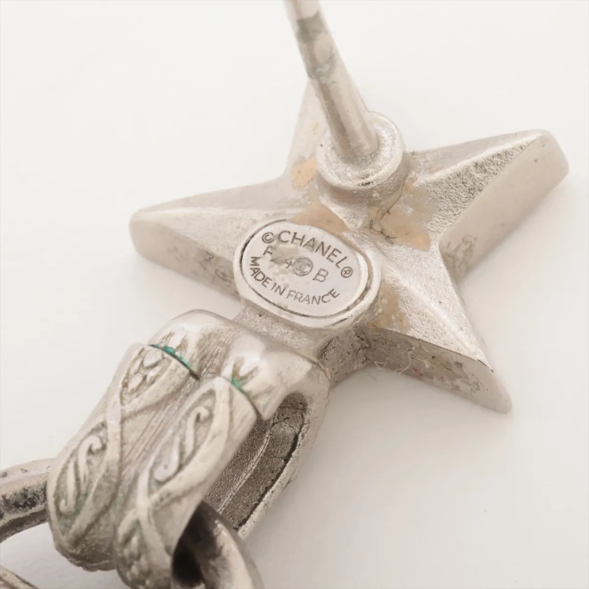 Coco Mark Star F24V Earring (Single earring only) GP x Rhinestone Silver. — view 5