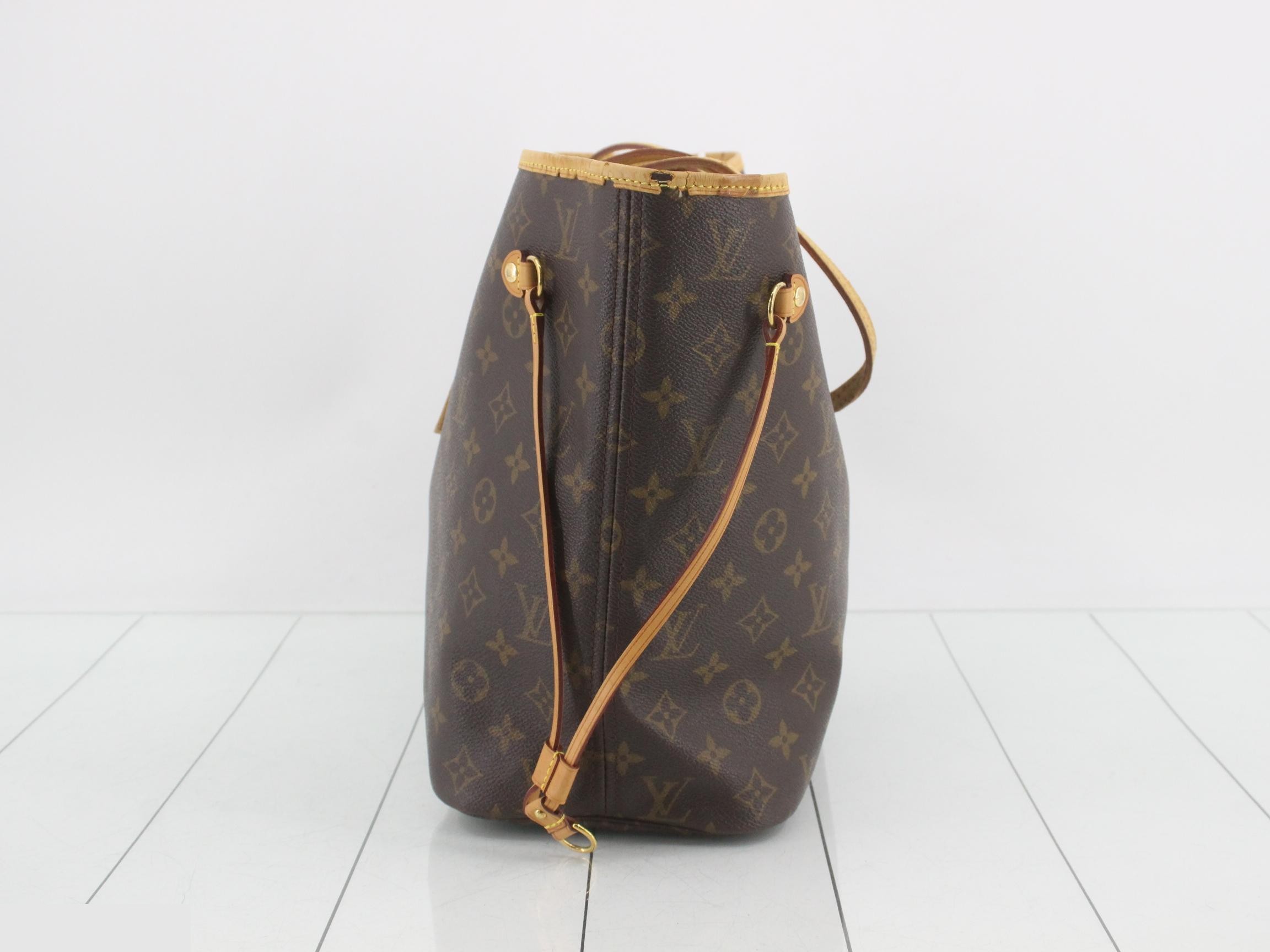 Neverfull MM Monogram Brown Tote Bag — view 3