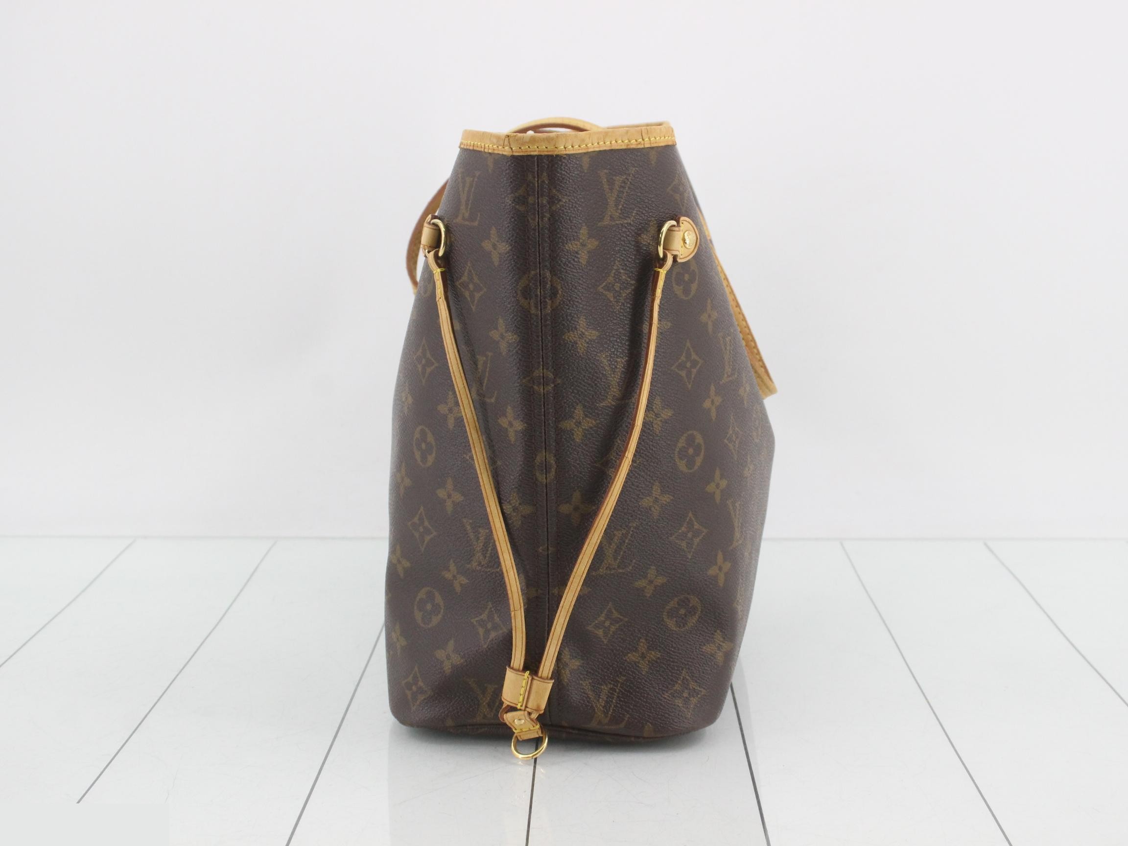 Neverfull MM Monogram Brown Tote Bag — view 4