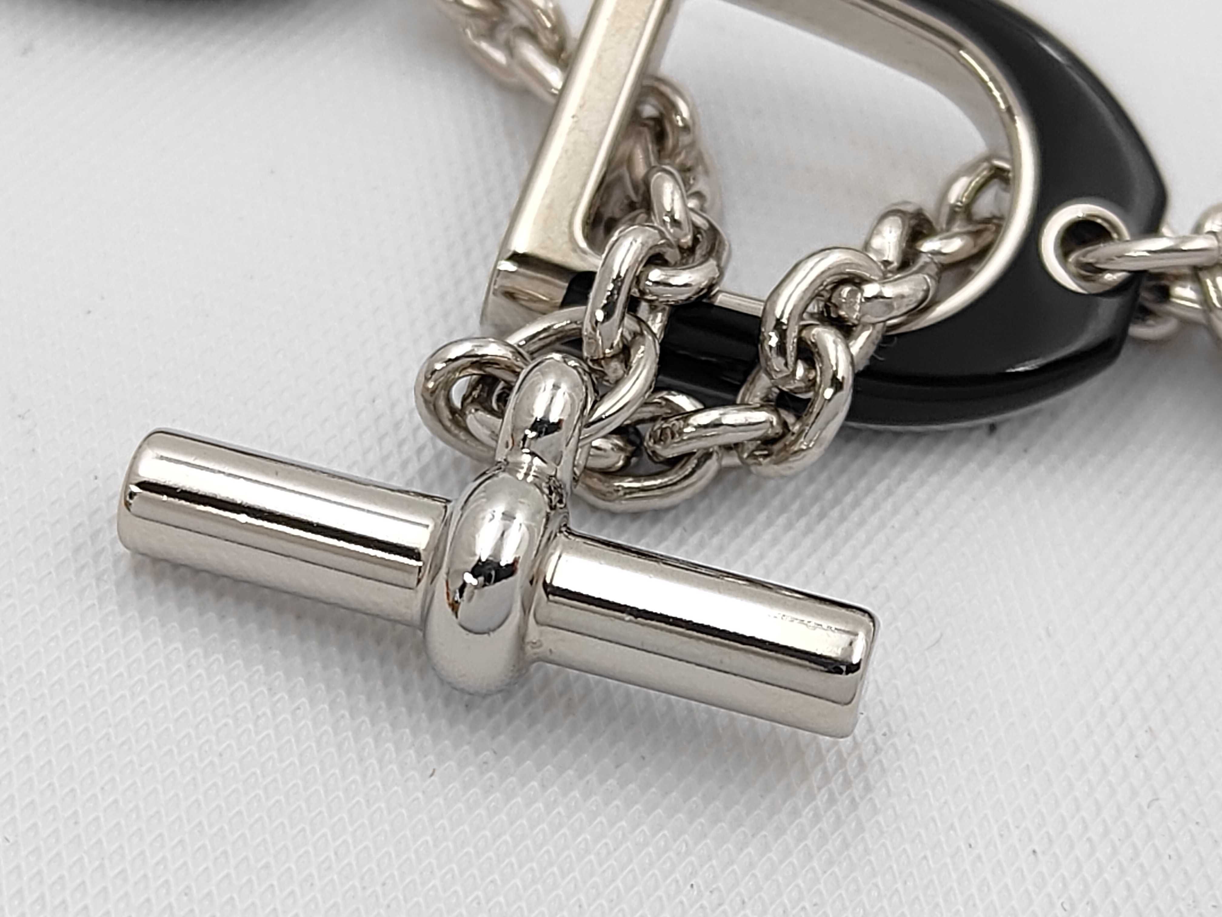 Etrier Palladium Black Silver Necklace — view 4