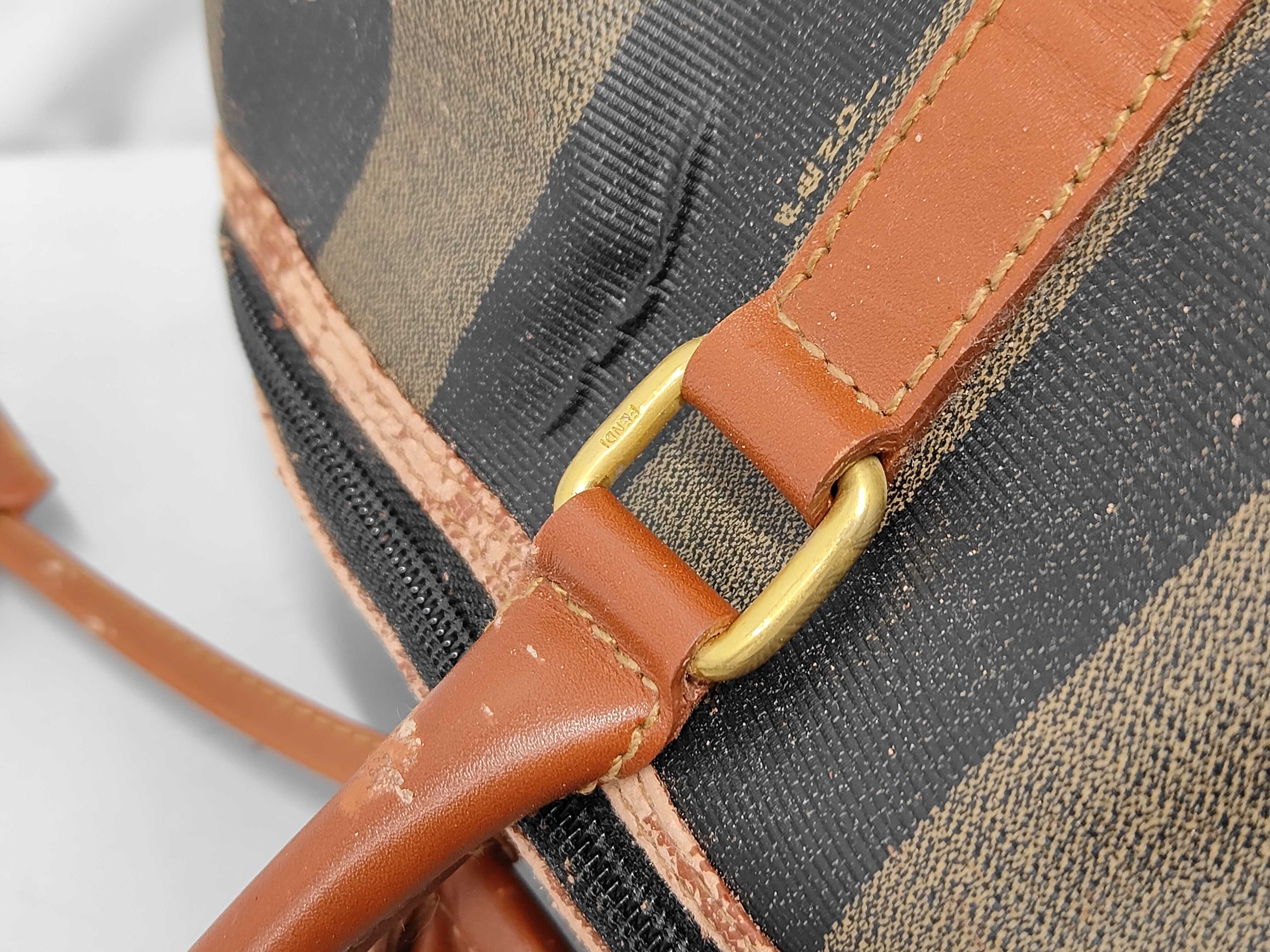 Pecan Stripe 2-Way Boston Bag — view 6