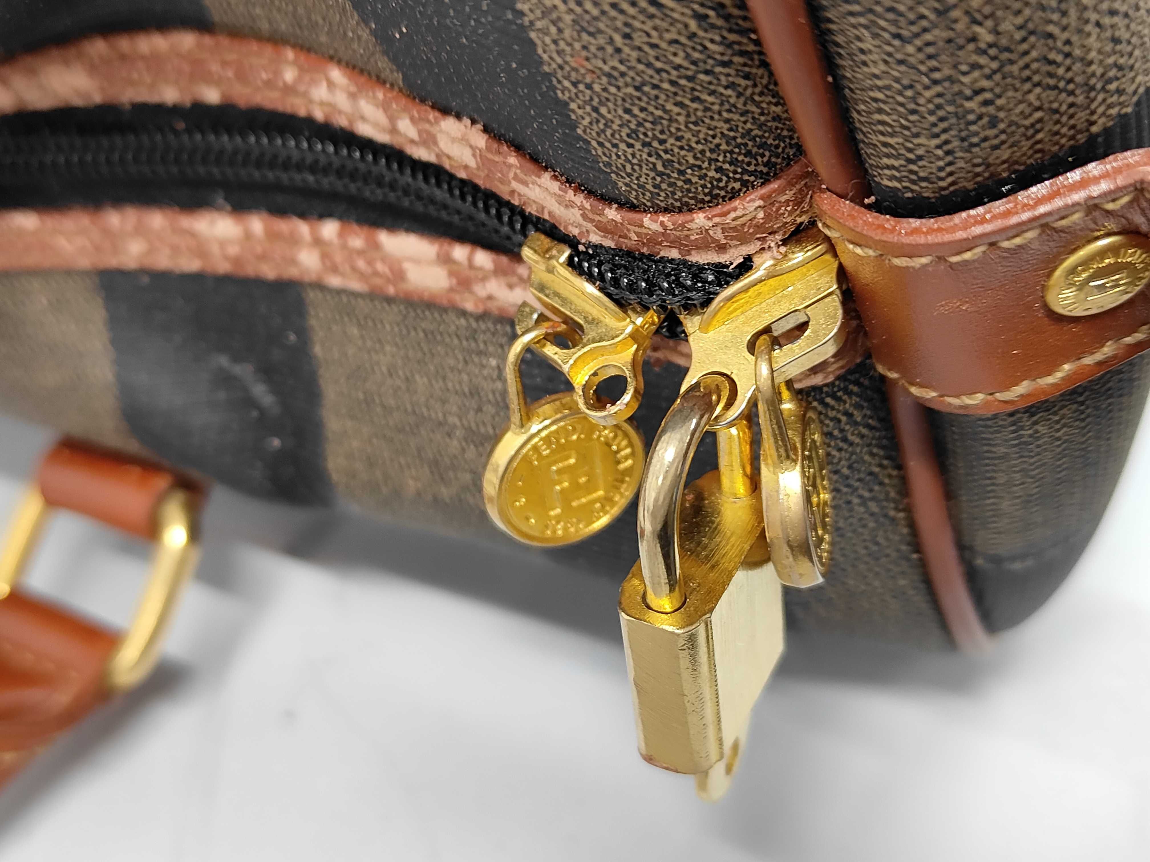 Pecan Stripe 2-Way Boston Bag — view 8